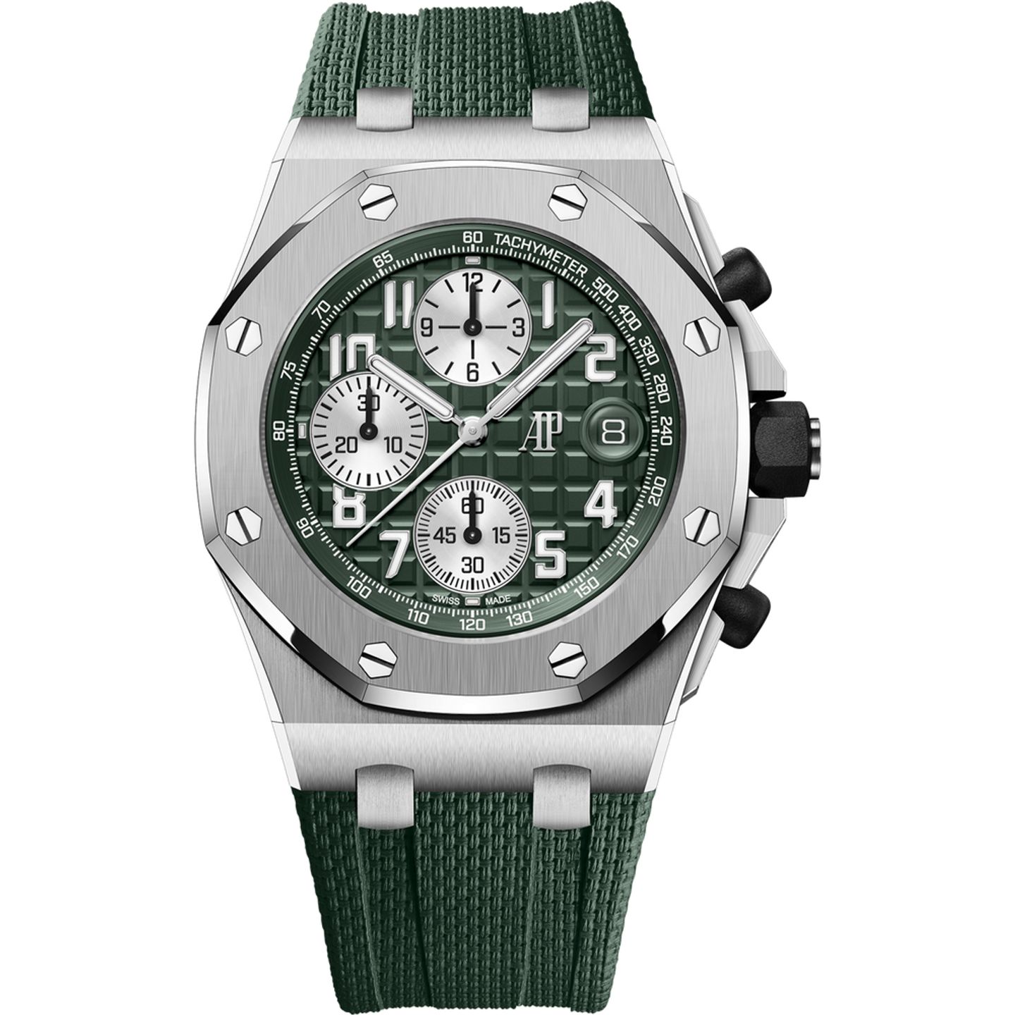 Audemars Piguet Royal Oak Offshore 26238TI.OO.A056CA.01 (2025) - Groen wijzerplaat 42mm Titanium (1/1)
