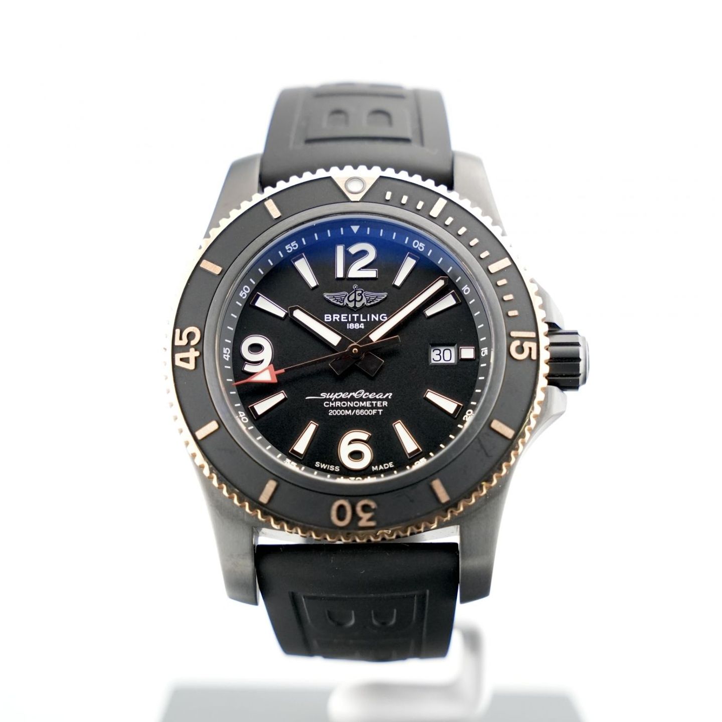 Breitling Superocean U17368221B1S1 (2023) - Zwart wijzerplaat 46mm Staal (1/8)