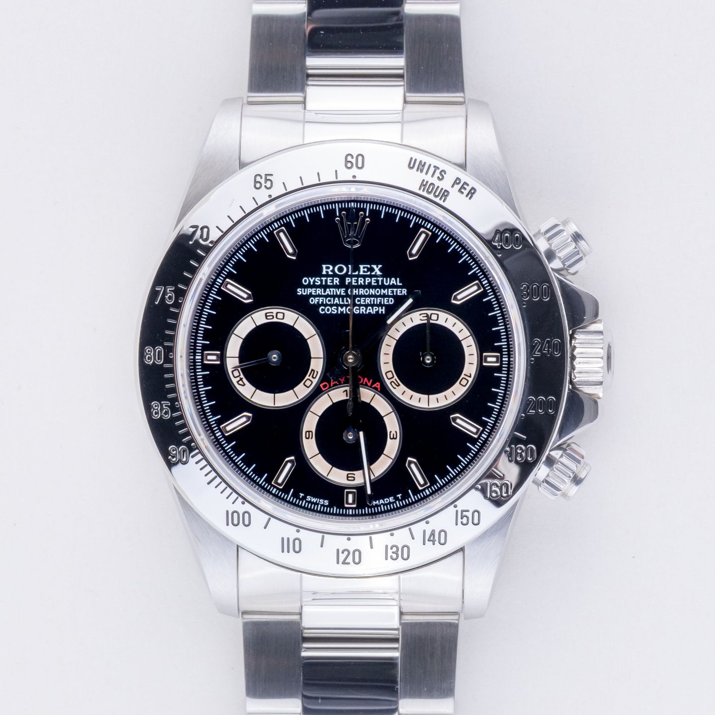 Rolex Daytona 16520 (1995) - Zwart wijzerplaat 40mm Staal (3/8)