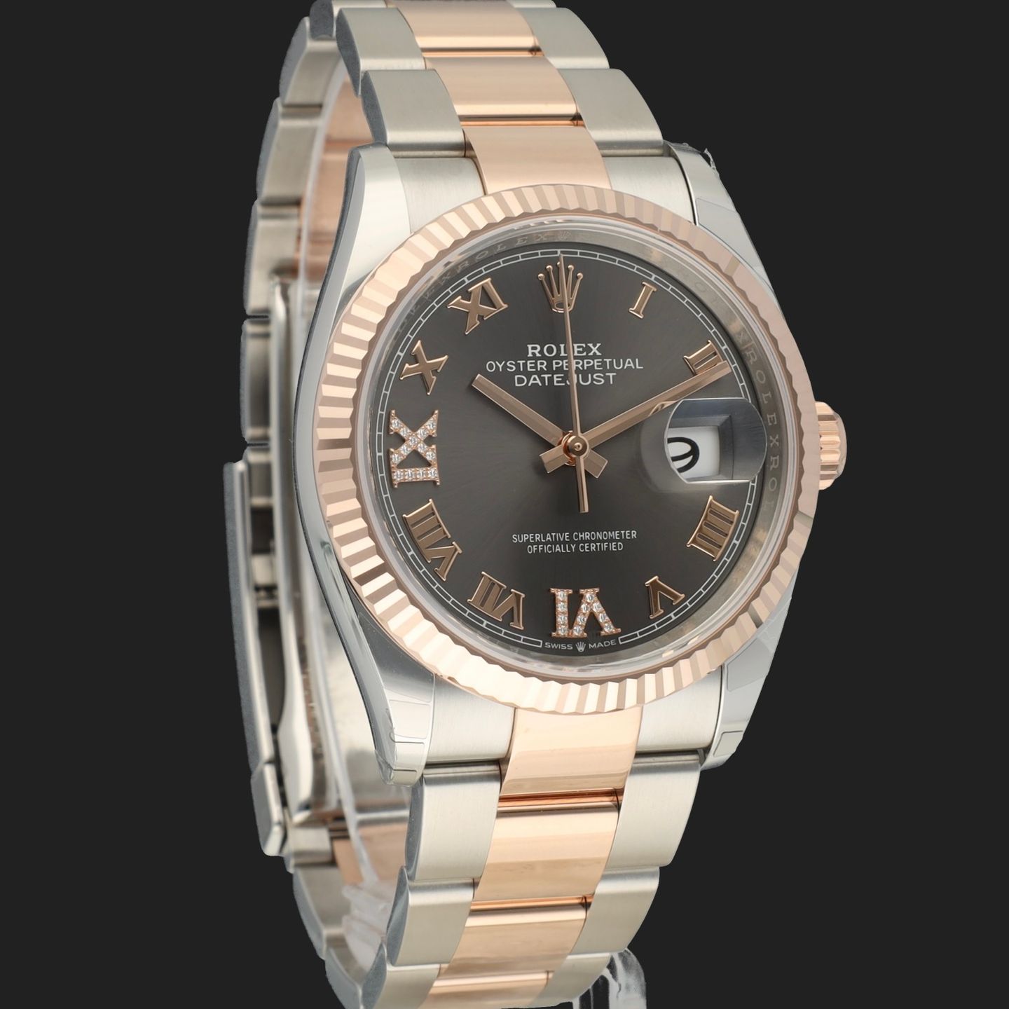 Rolex Datejust 36 126231 (2024) - Grey dial 36 mm Gold/Steel case (4/8)