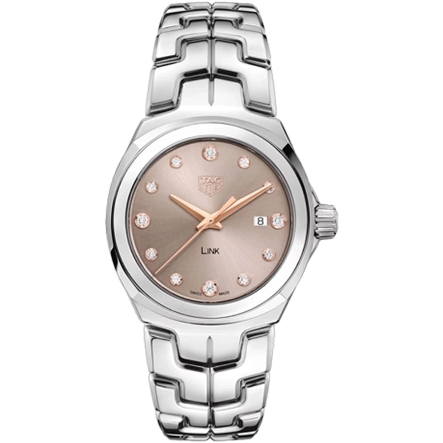 TAG Heuer Link Lady WBC131E.BA0649 (2025) - Beige wijzerplaat 32mm Staal (1/1)