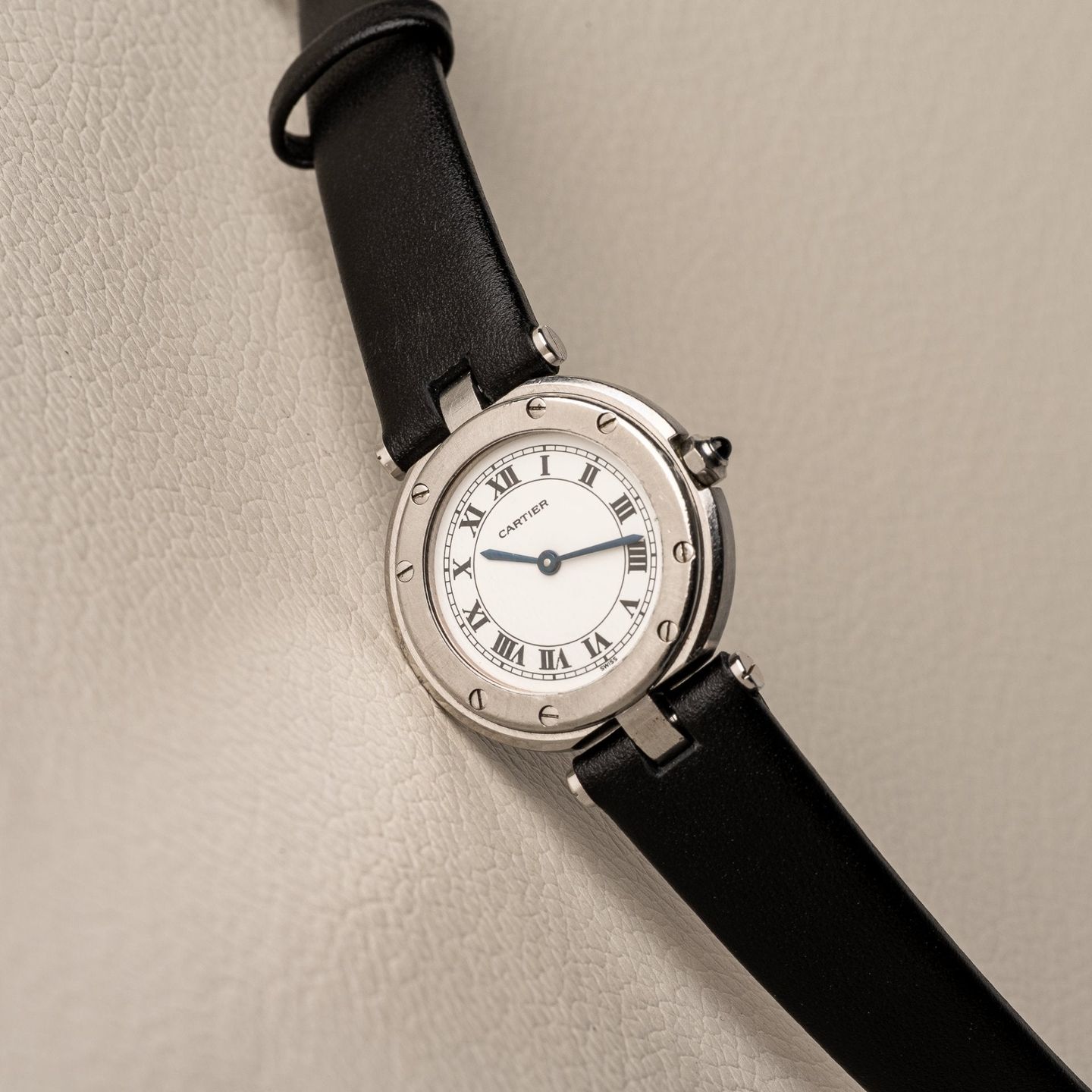 Cartier Santos 8192 (Unknown (random serial)) - Black dial 33 mm Steel case (2/8)