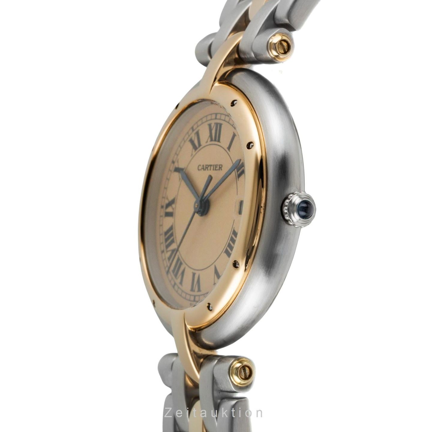 Cartier Cougar 183964 (1990) - Champagne wijzerplaat 30mm Goud/Staal (5/8)