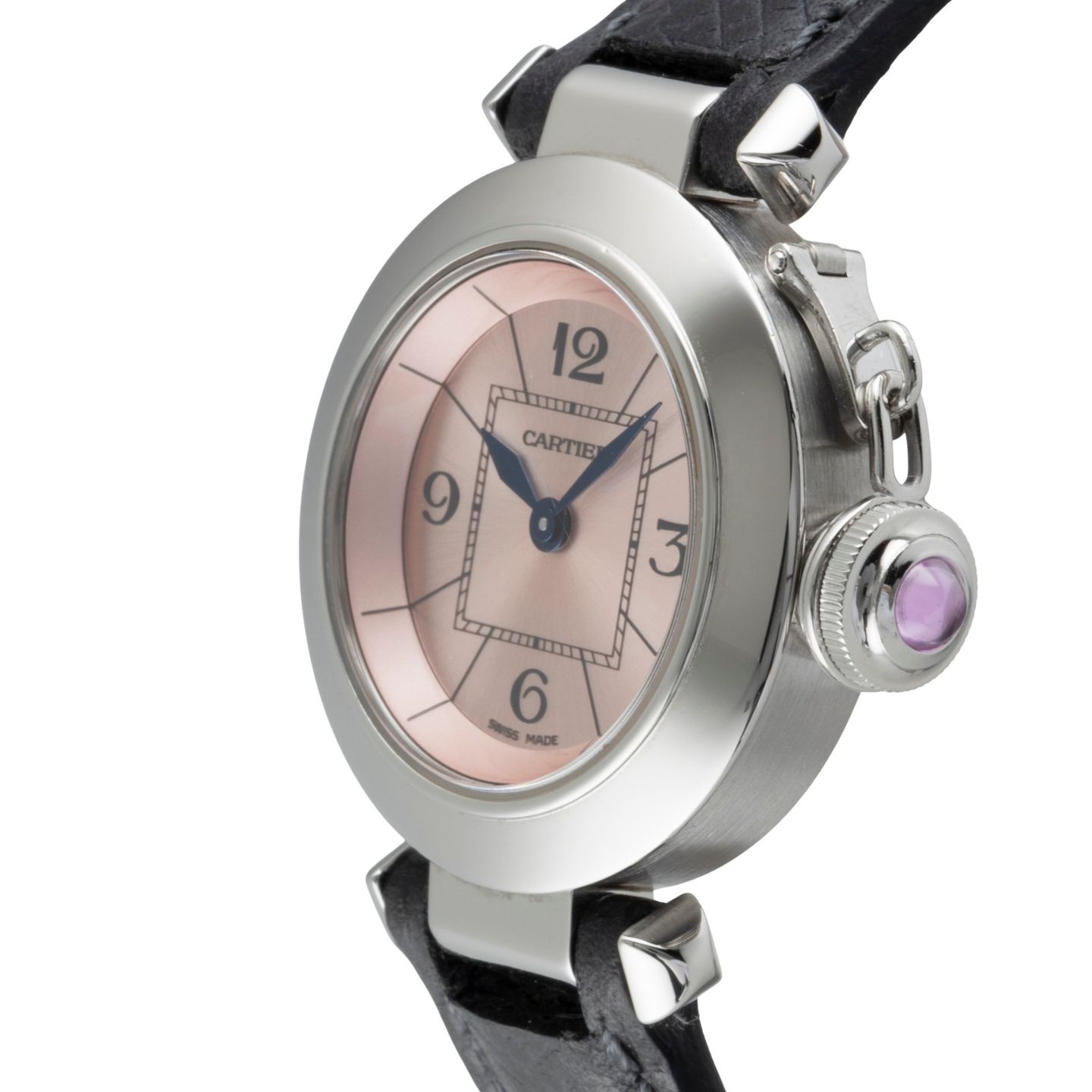 Cartier Pasha W3140026 (Unknown (random serial)) - Pink dial 27 mm Steel case (6/8)