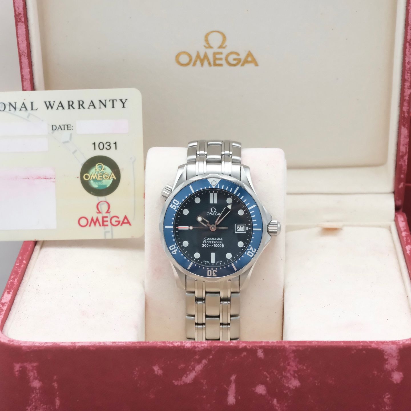 Omega Seamaster Diver 300 M 2561.80.00 (1998) - Blue dial 36 mm Steel case (3/8)