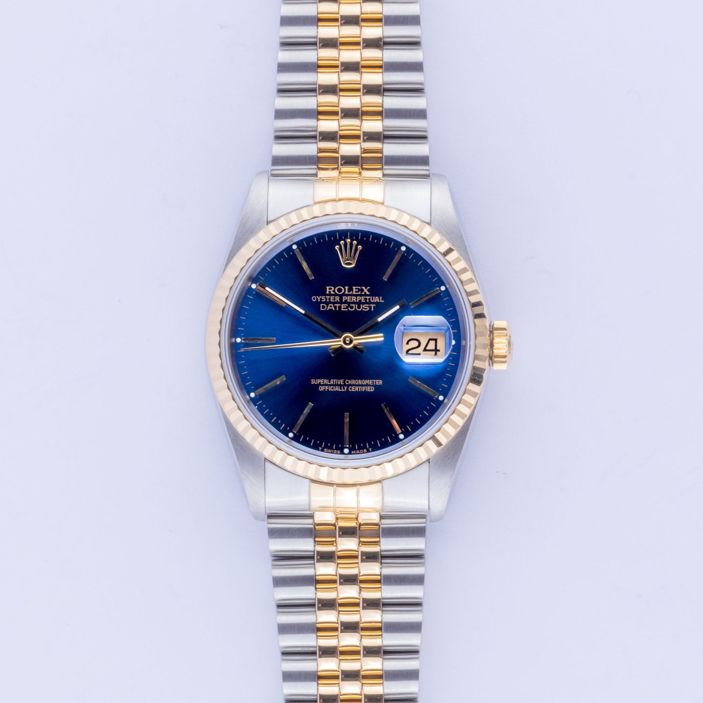 Rolex Datejust 36 16233 (Onbekend (willekeurig serienummer)) - 36mm Goud/Staal (3/8)