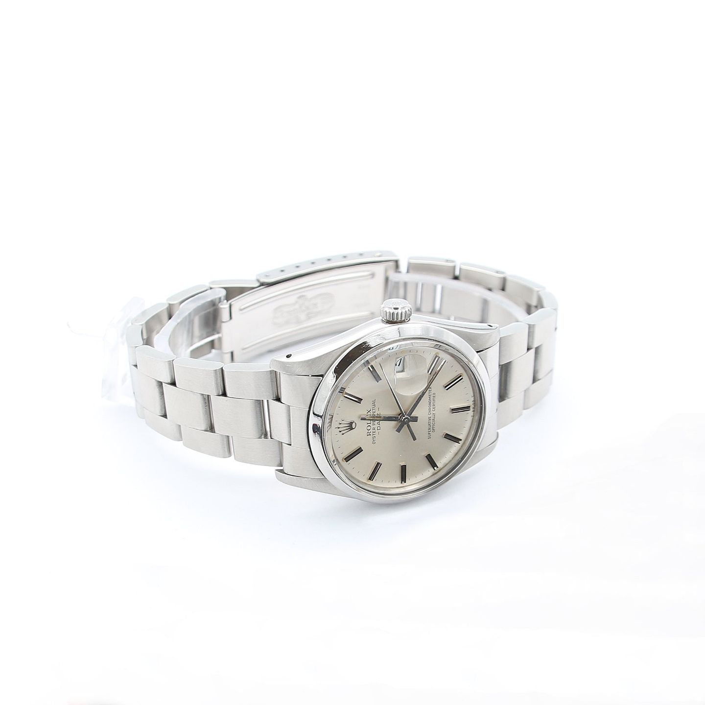 Rolex Oyster Perpetual Date 15000 (Unknown (random serial)) - Silver dial 34 mm Steel case (3/6)