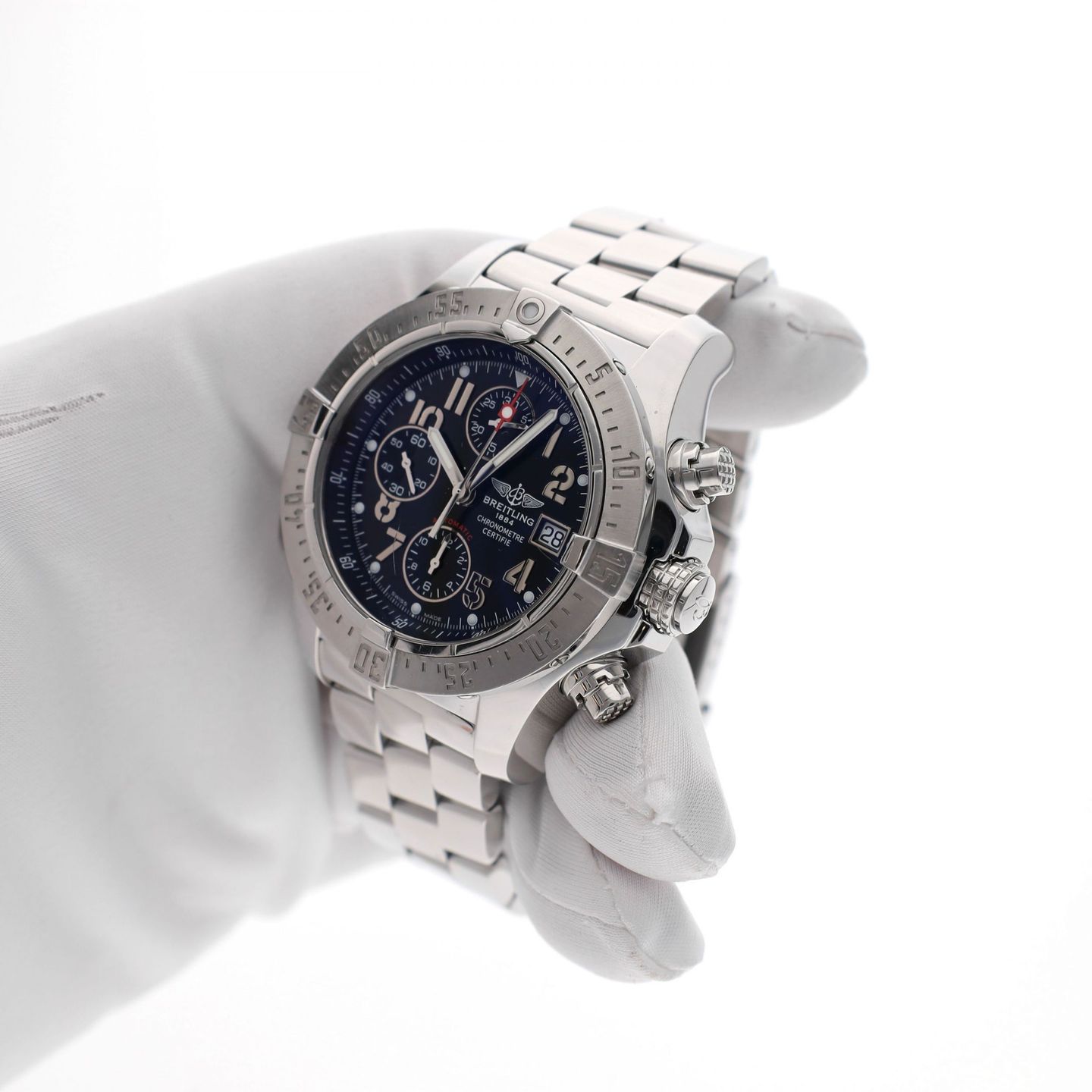 Breitling Avenger Skyland A13380 (2010) - Zwart wijzerplaat 45mm Staal (8/8)