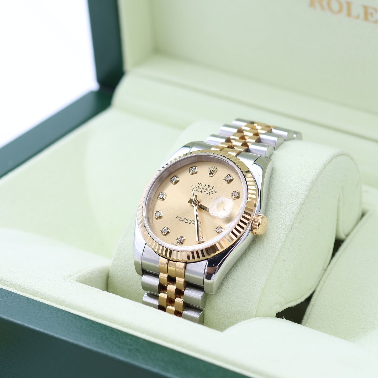 Rolex Datejust 36 116233 (2004) - 36mm Goud/Staal (1/8)