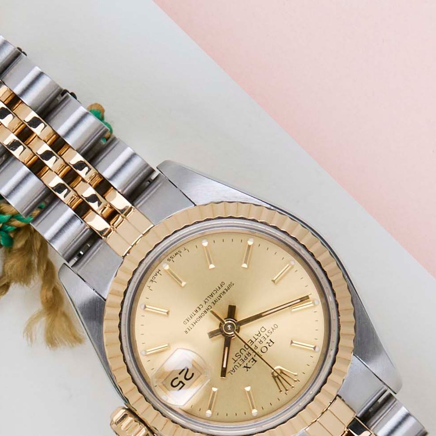 Rolex Lady-Datejust 69173 (1992) - 26mm Goud/Staal (4/8)