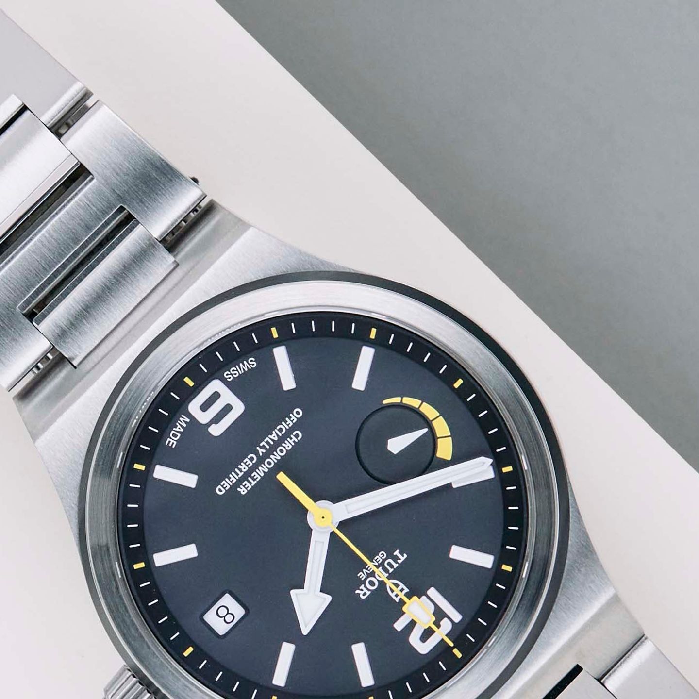 Tudor North Flag 91210N (2020) - Zwart wijzerplaat 40mm Staal (4/8)