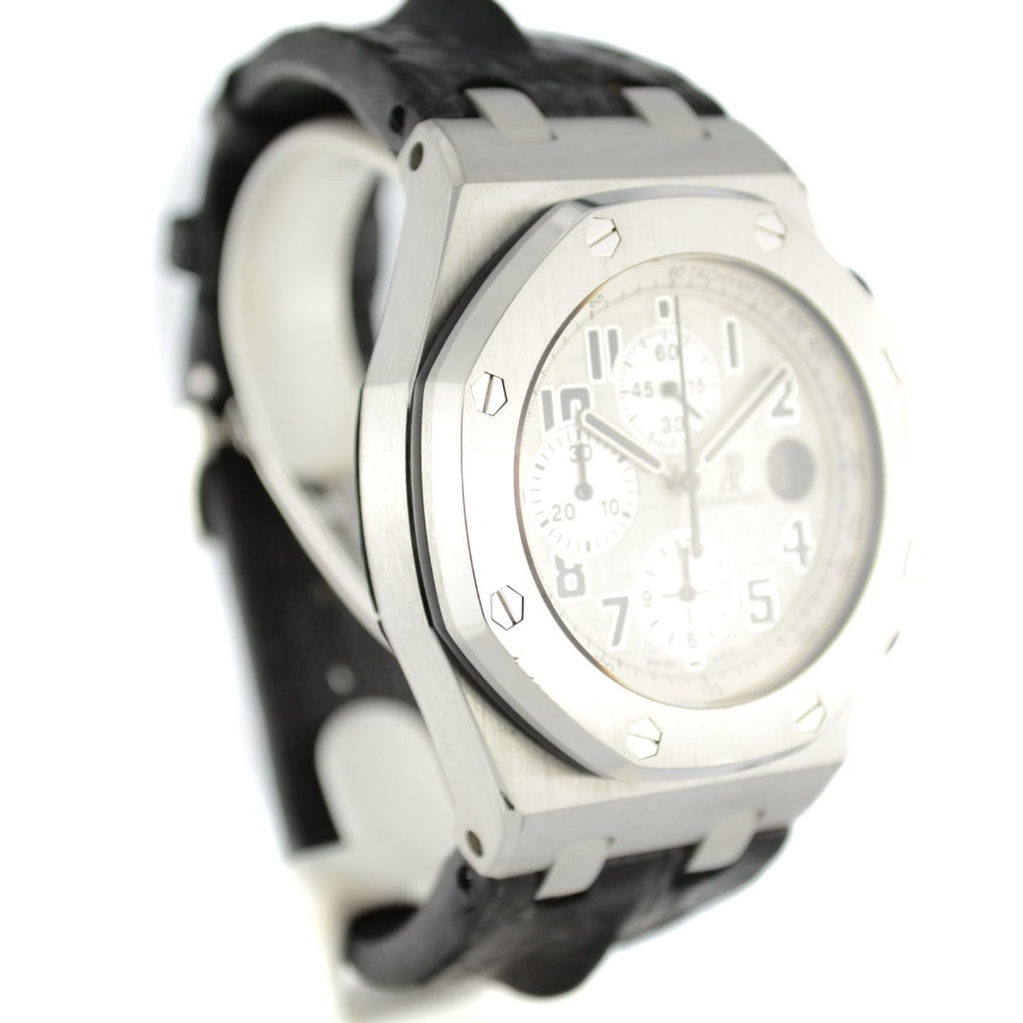 Audemars Piguet Royal Oak Offshore Chronograph 26020ST (2012) - Zwart wijzerplaat 42mm Staal (2/7)