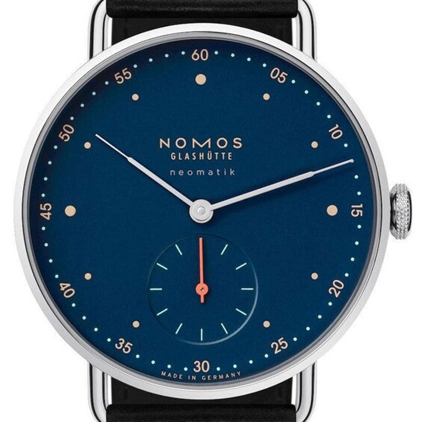 NOMOS Metro Neomatik 1110 (2026) - Blauw wijzerplaat 35mm Staal (1/1)