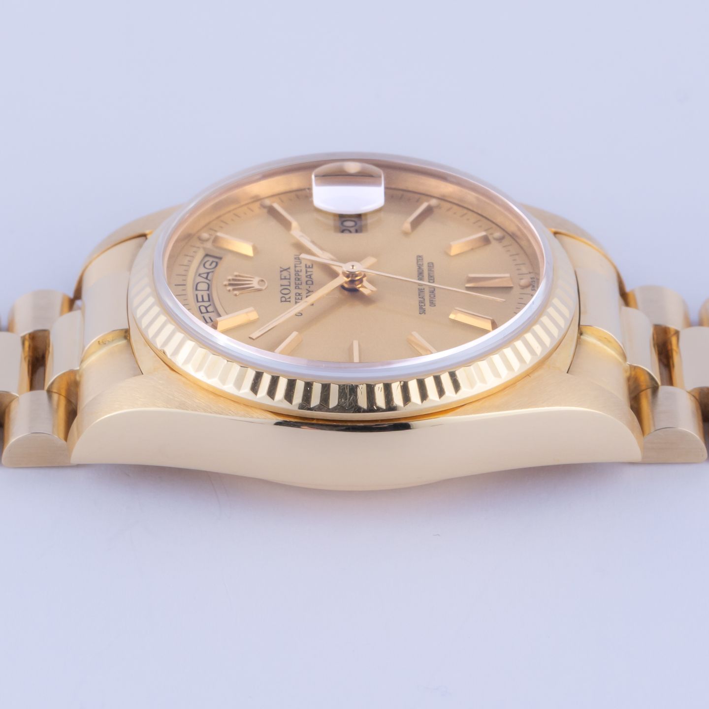 Rolex Day-Date 36 18238 (1995) - Champagne dial 36 mm Yellow Gold case (5/7)