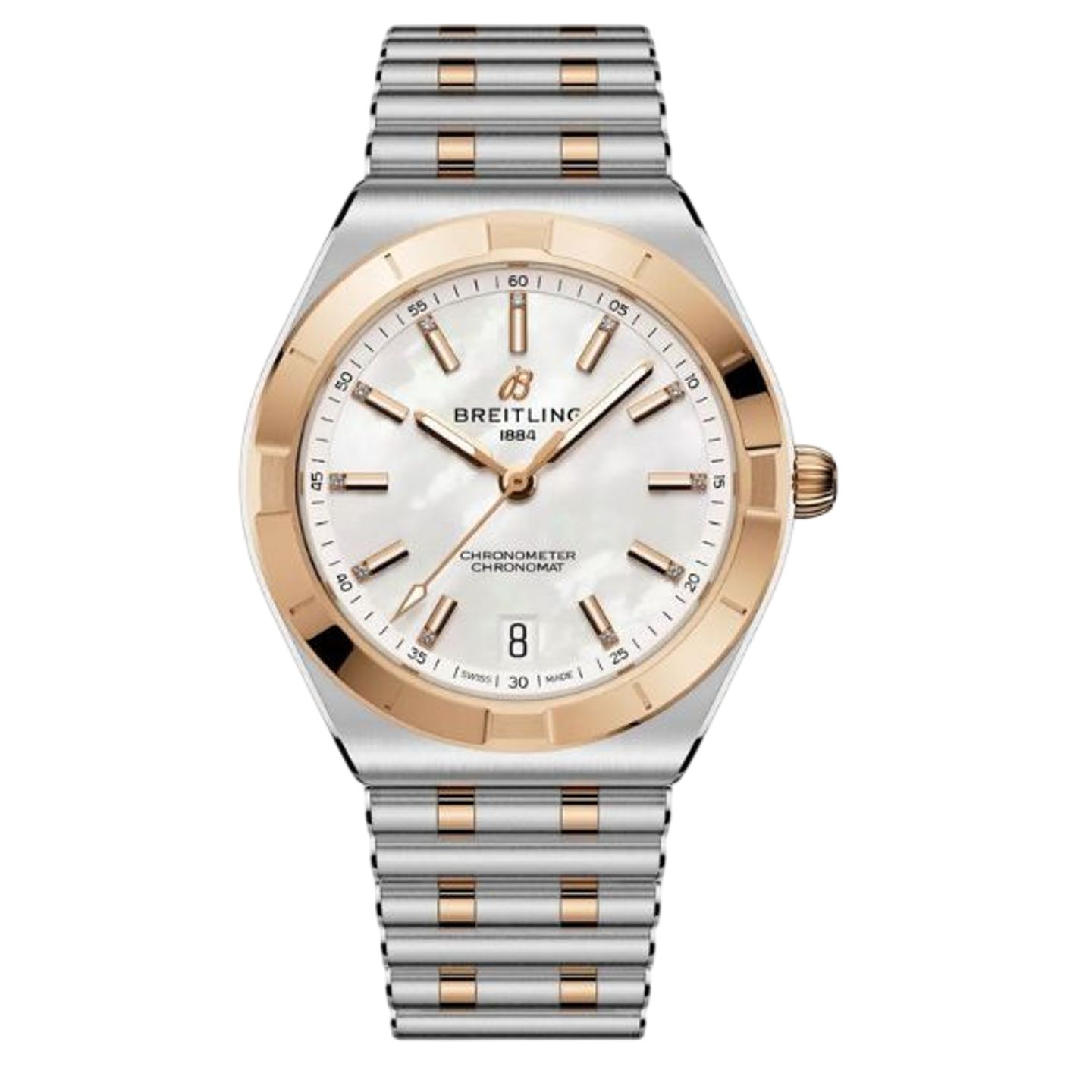 Breitling Chronomat 36 U10320101A1U1 (2026) - White dial 36 mm Gold/Steel case (1/1)