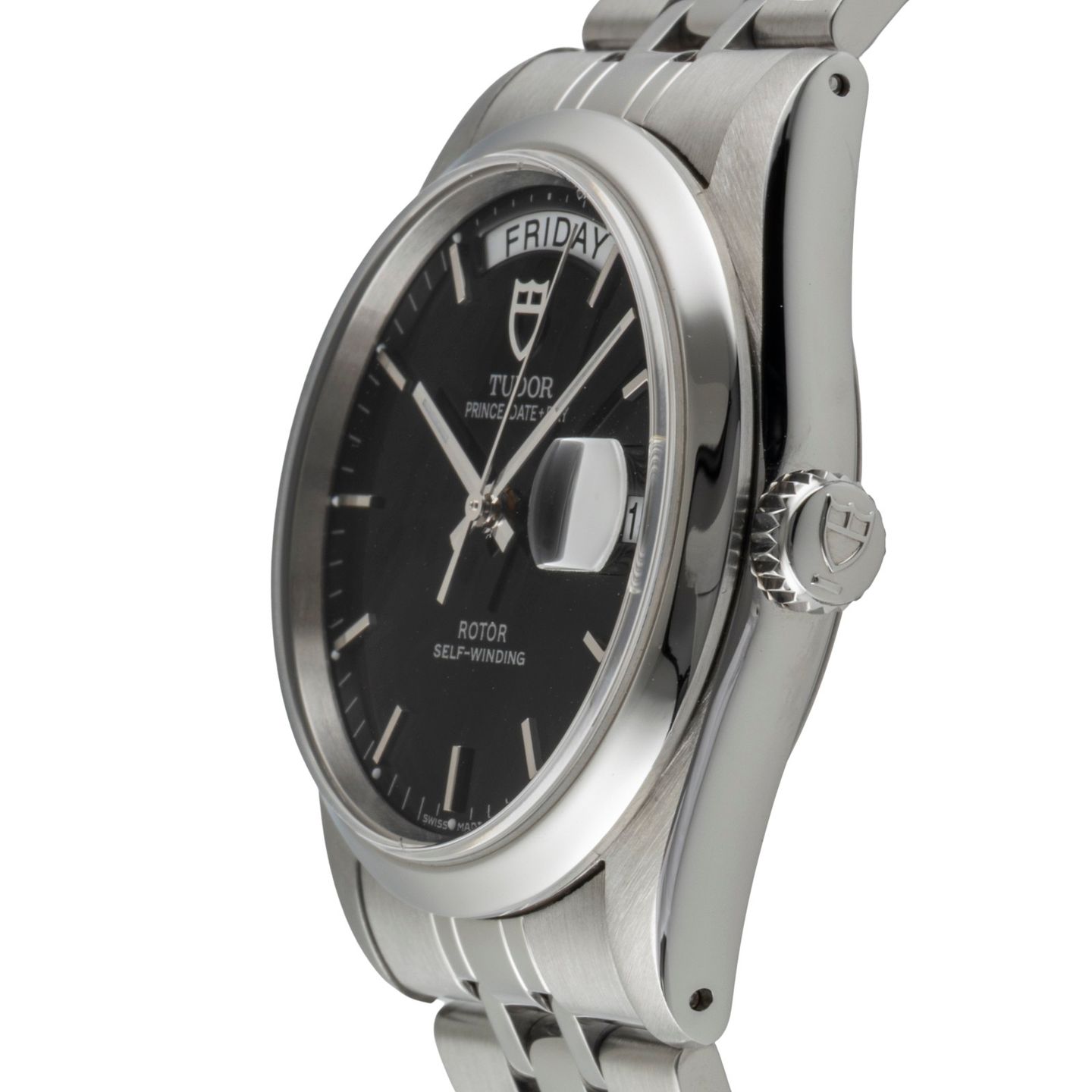 Tudor Prince Date 76200 (2005) - Black dial 36 mm Steel case (6/8)