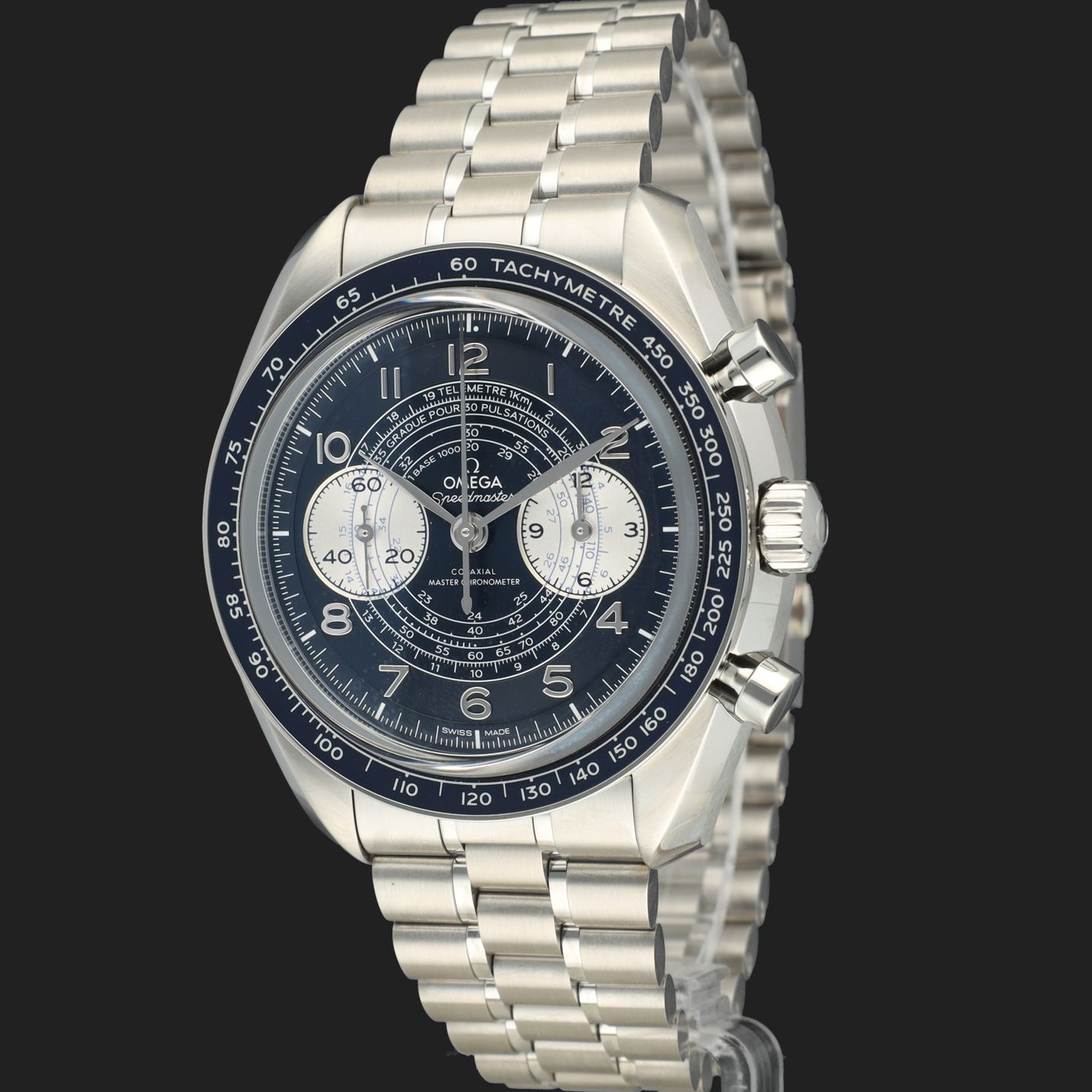 Omega Speedmaster Chronoscope 329.30.43.51.03.001 (2021) - Blue dial 43 mm Steel case (1/8)