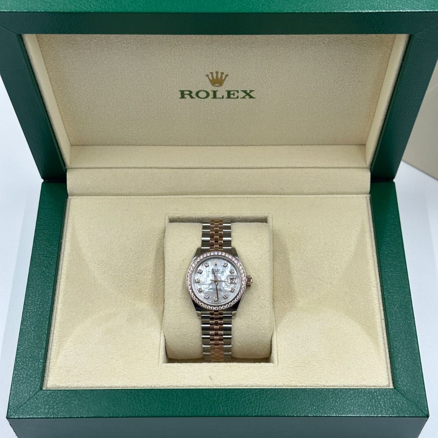 Rolex Lady-Datejust 279381RBR (2024) - Pearl dial 28 mm Steel case (4/8)