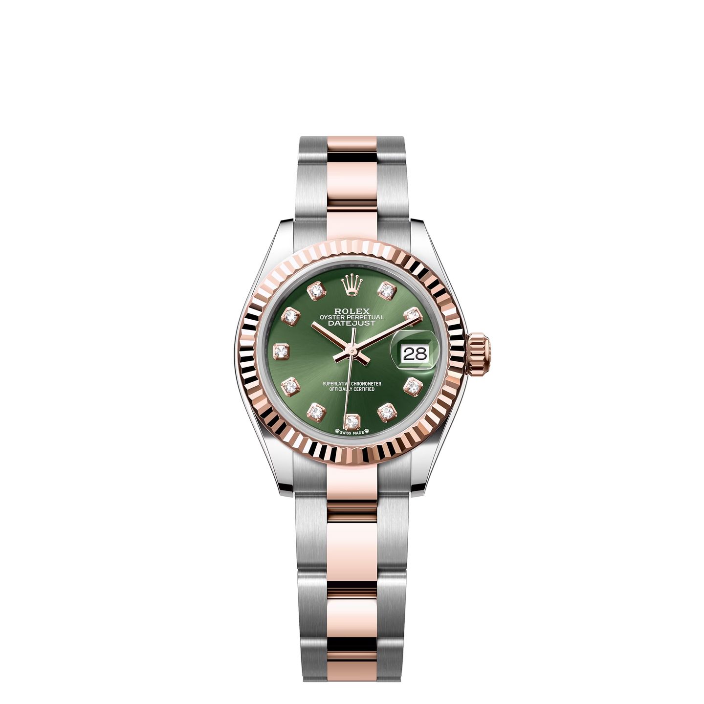 Rolex Lady-Datejust 279171 (2024) - Green dial 28 mm Steel case (1/1)