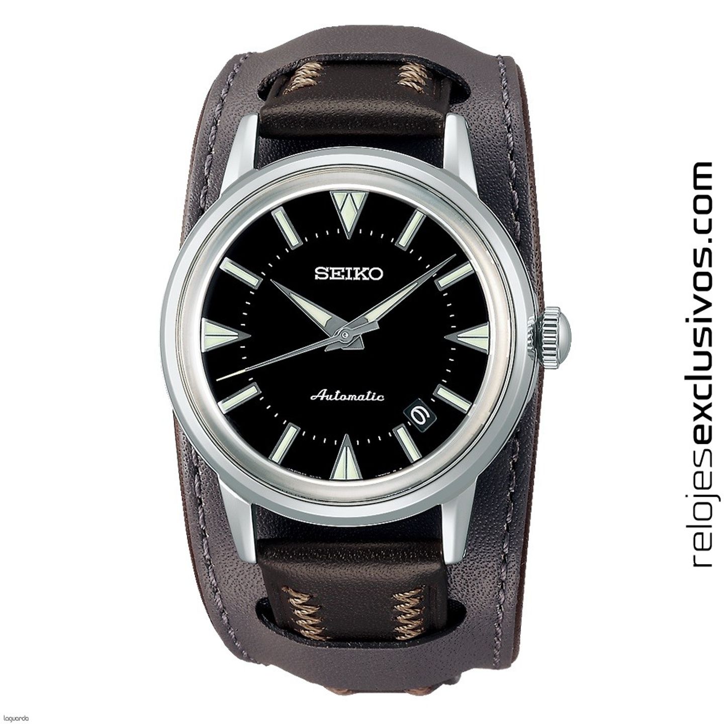 Seiko Presage SJE085J1 (2024) - Black dial 37 mm Steel case (1/8)