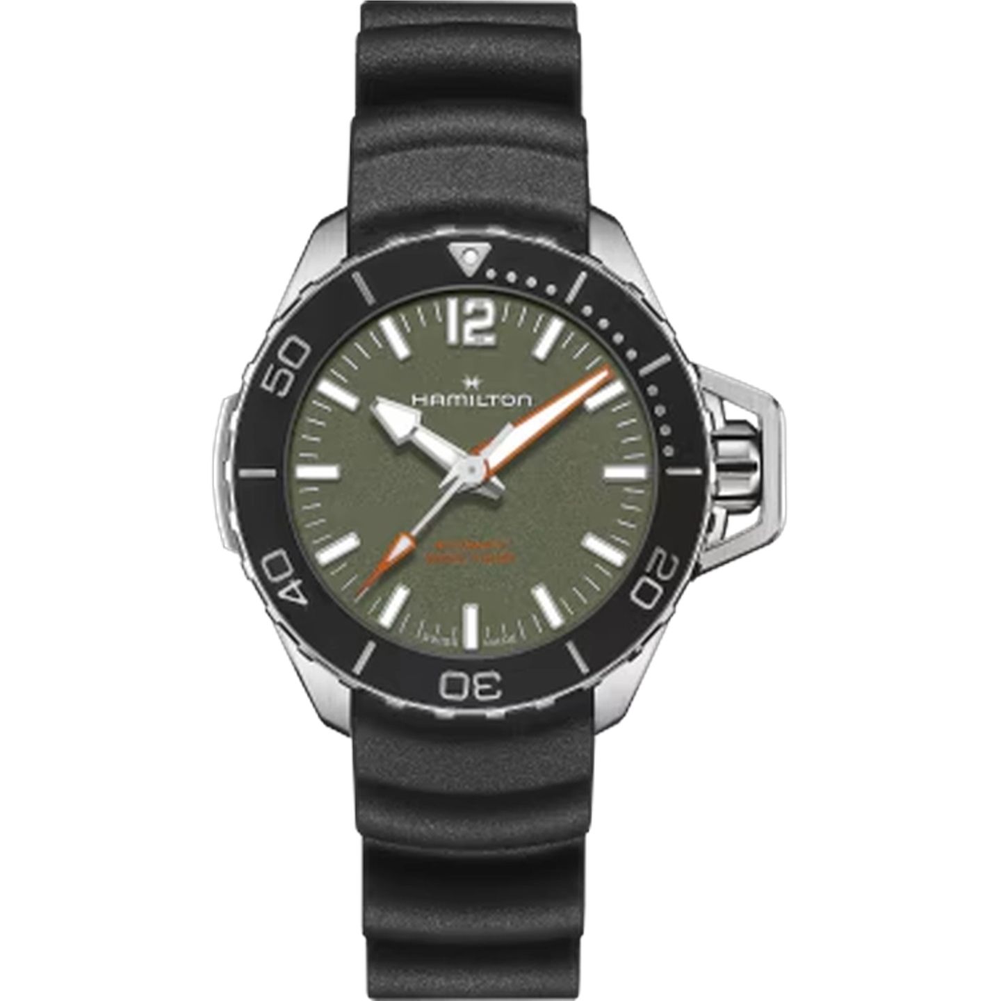 Hamilton Khaki Navy H77455360 (2026) - Groen wijzerplaat 41mm Staal (1/1)