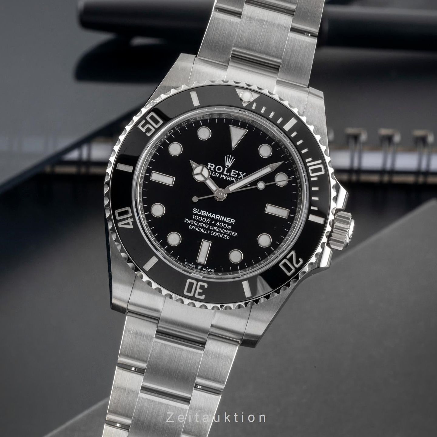 Rolex Submariner No Date 124060 (Unknown (random serial)) - Black dial 41 mm Steel case (1/8)