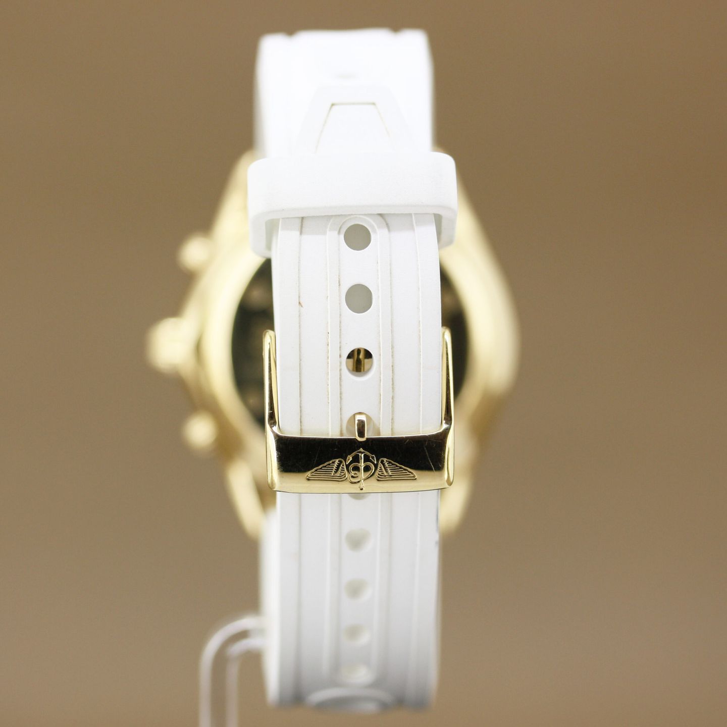 Breitling Chrono Cockpit K30011 (1992) - White dial 37 mm Yellow Gold case (7/8)
