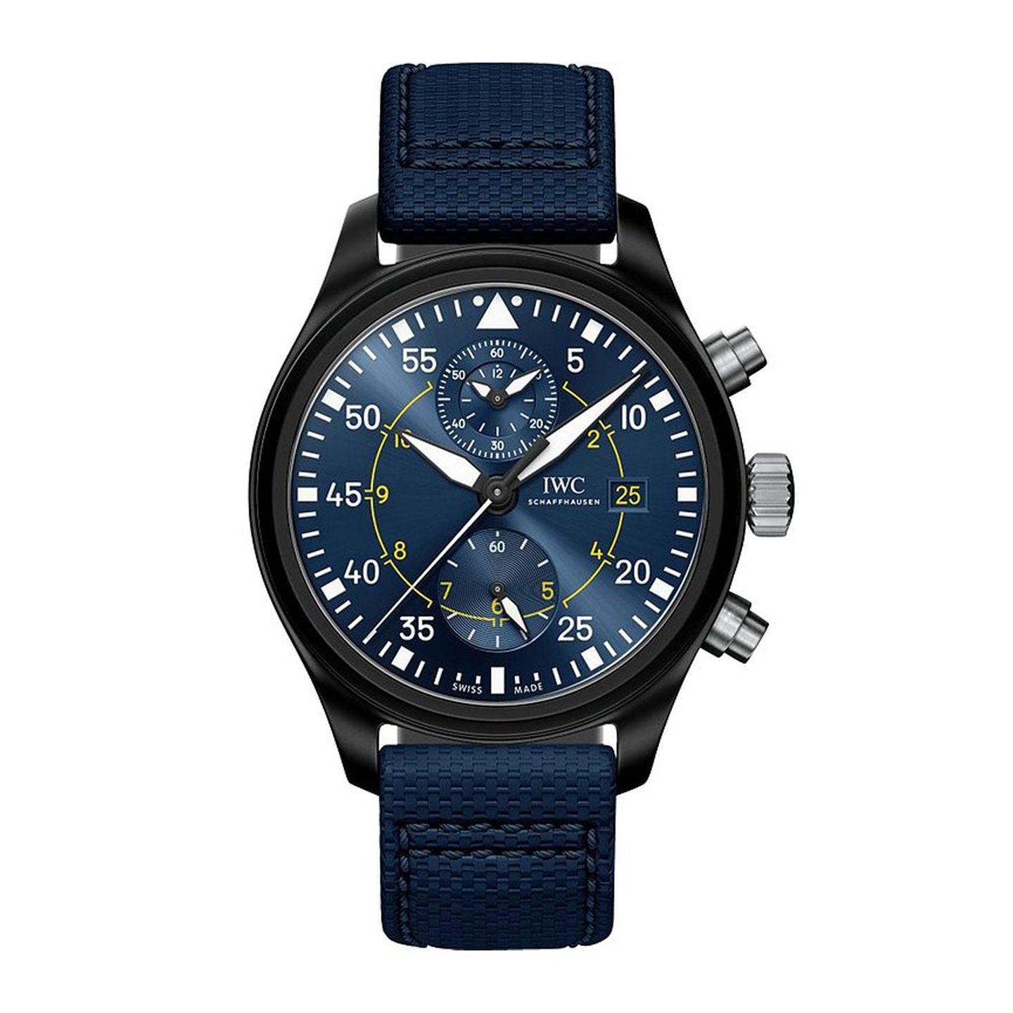 IWC Pilot Chronograph Top Gun IW389008 (Onbekend (willekeurig serienummer)) - Blauw wijzerplaat 44mm Keramiek (1/1)