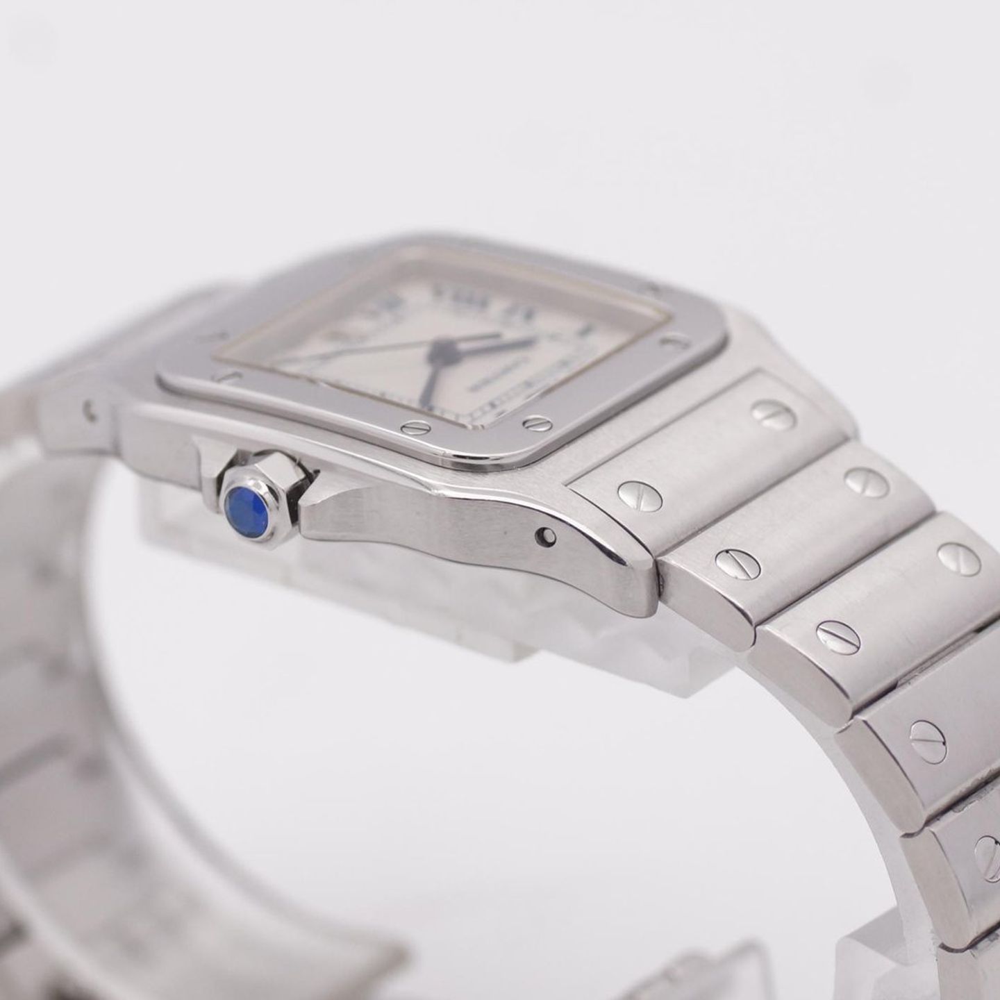 Cartier Santos Galbée 1564 (2010) - White dial 29 mm Steel case (6/8)