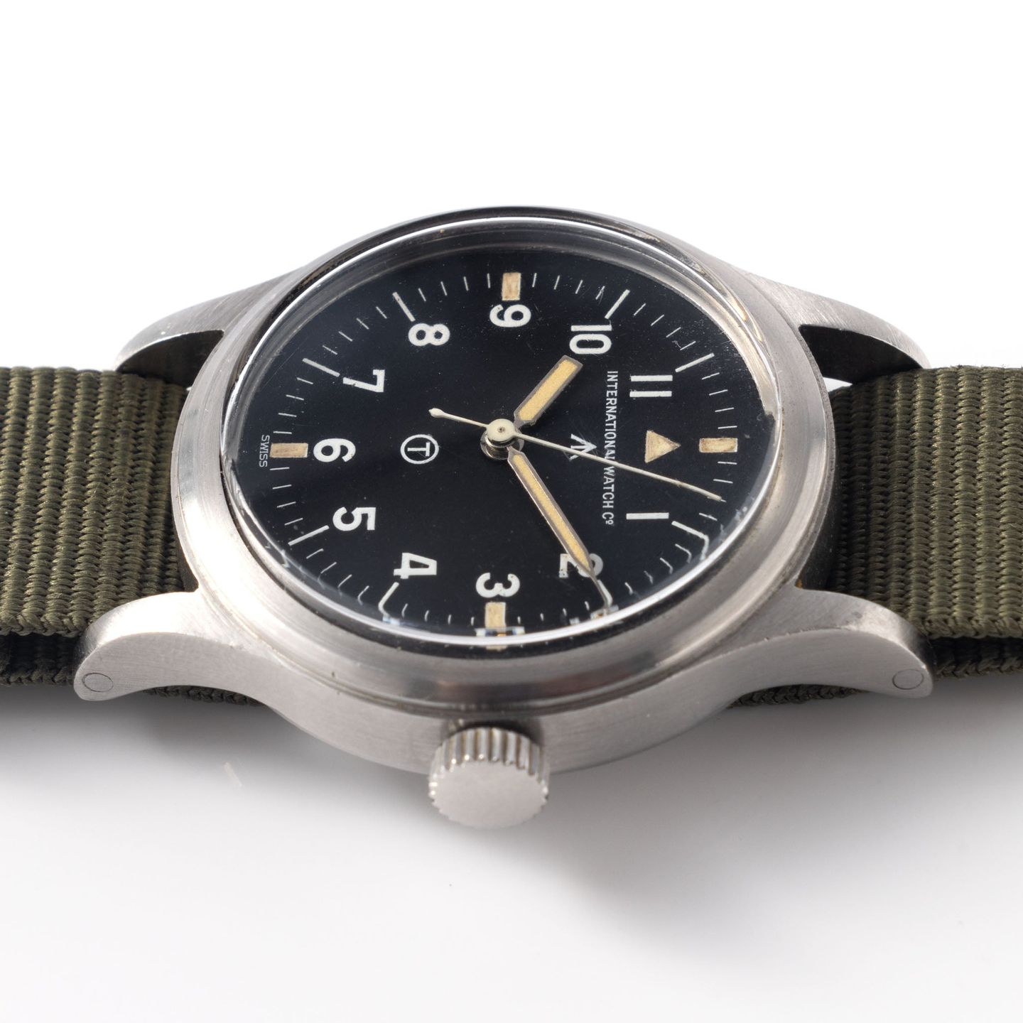 IWC Pilot Mark 6B/346 (1952) - Zwart wijzerplaat 36mm Staal (5/8)