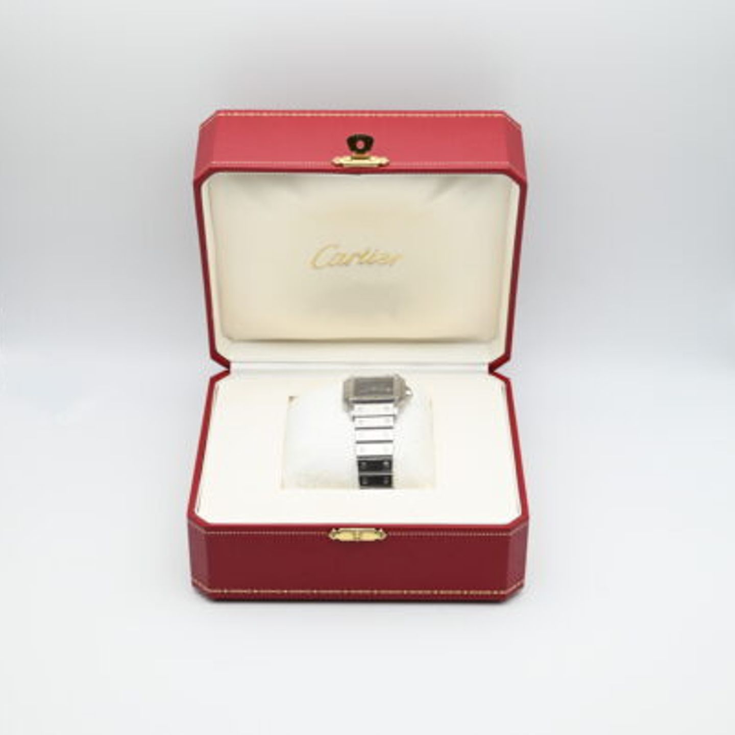 Cartier Santos 2960 (Unknown (random serial)) - Grey dial 29 mm Steel case (2/6)