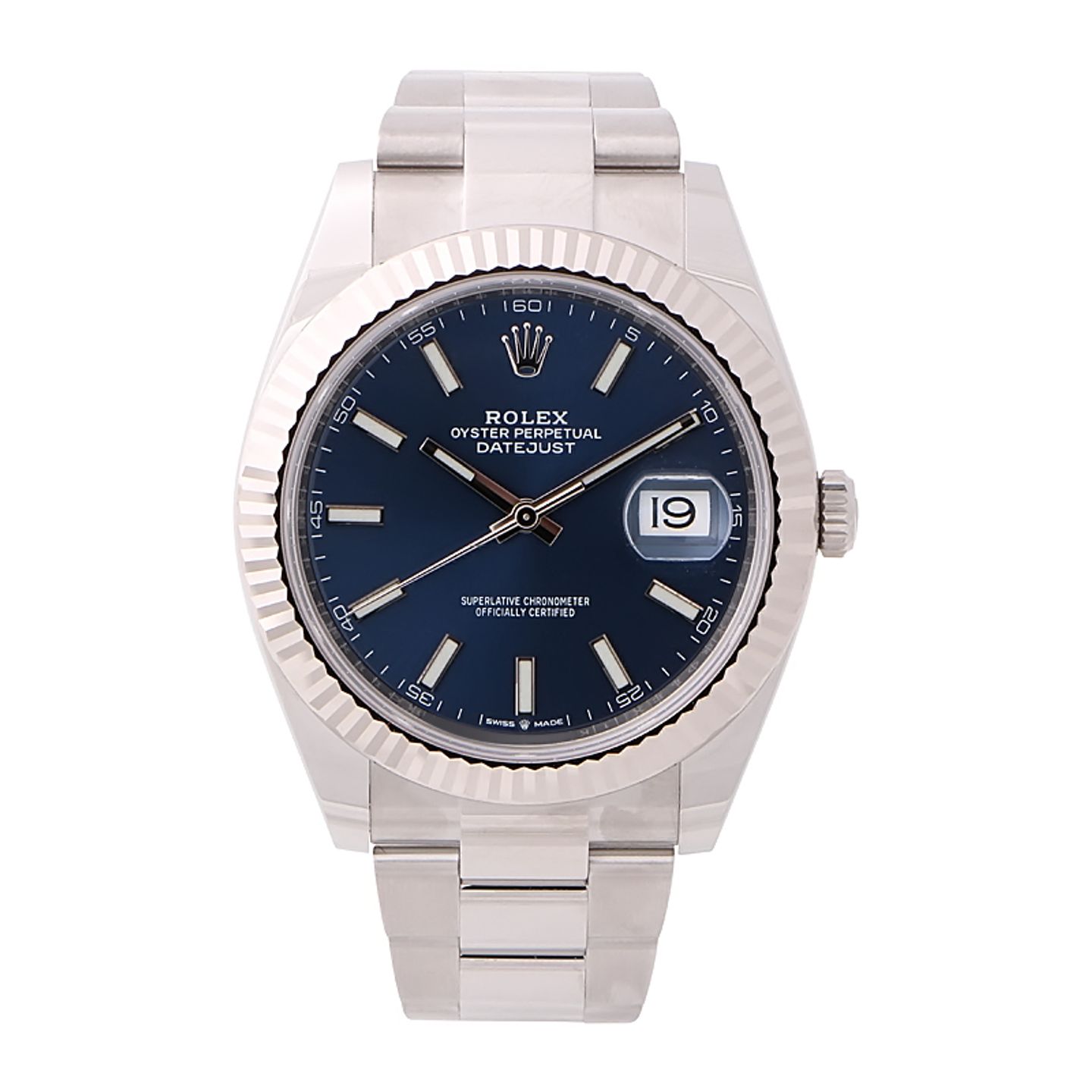 Rolex Datejust 41 126334 (2025) - Blauw wijzerplaat 41mm Staal (1/4)