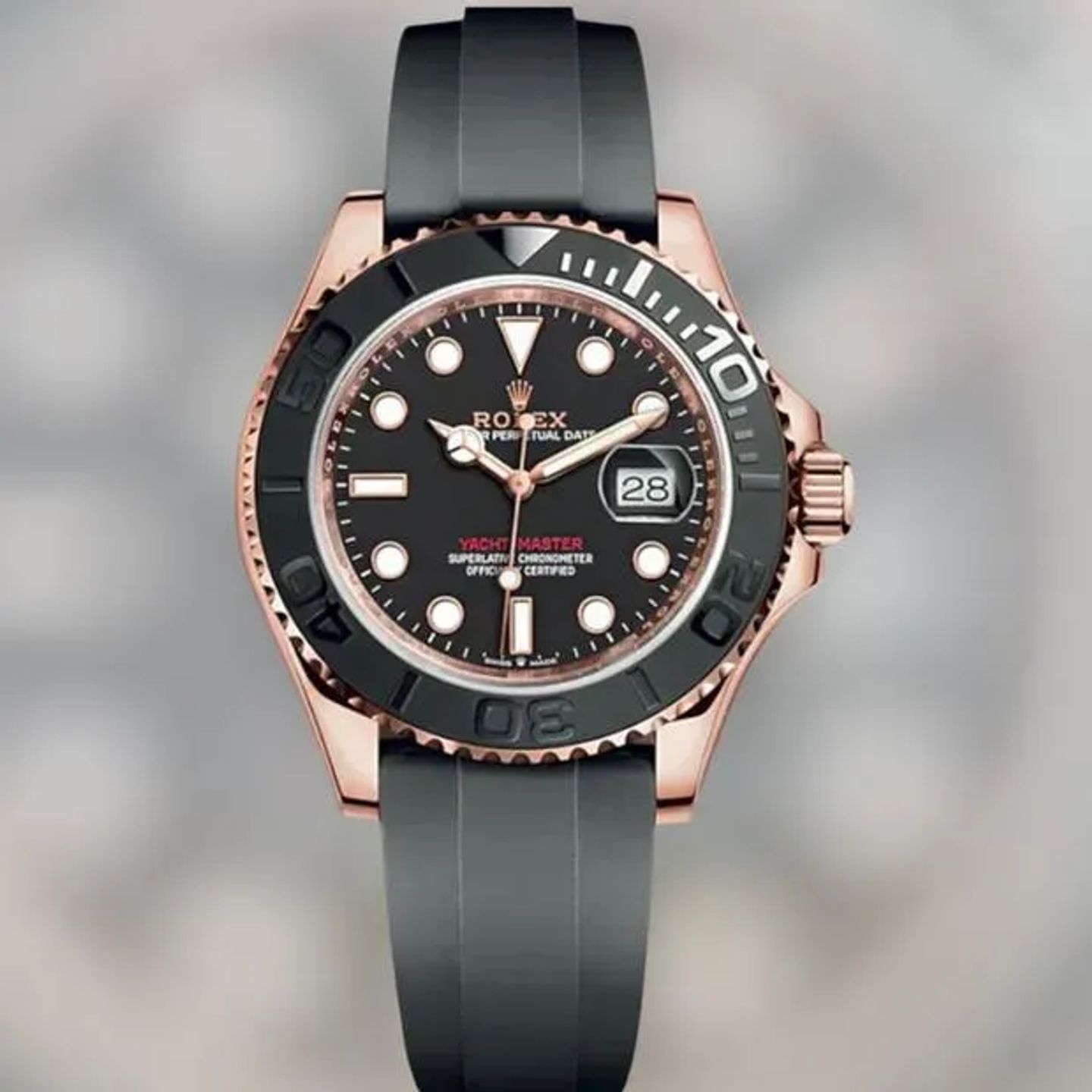 Rolex Yacht-Master 40 126655 (2024) - Zwart wijzerplaat 40mm Roségoud (4/5)