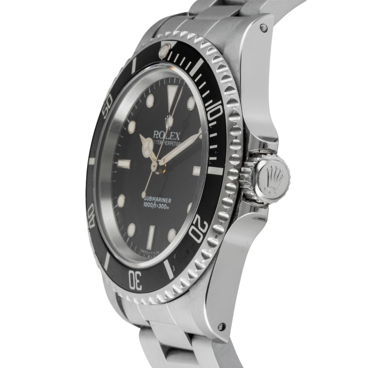 Rolex Submariner No Date 14060 (1995) - Zwart wijzerplaat 40mm Staal (6/8)