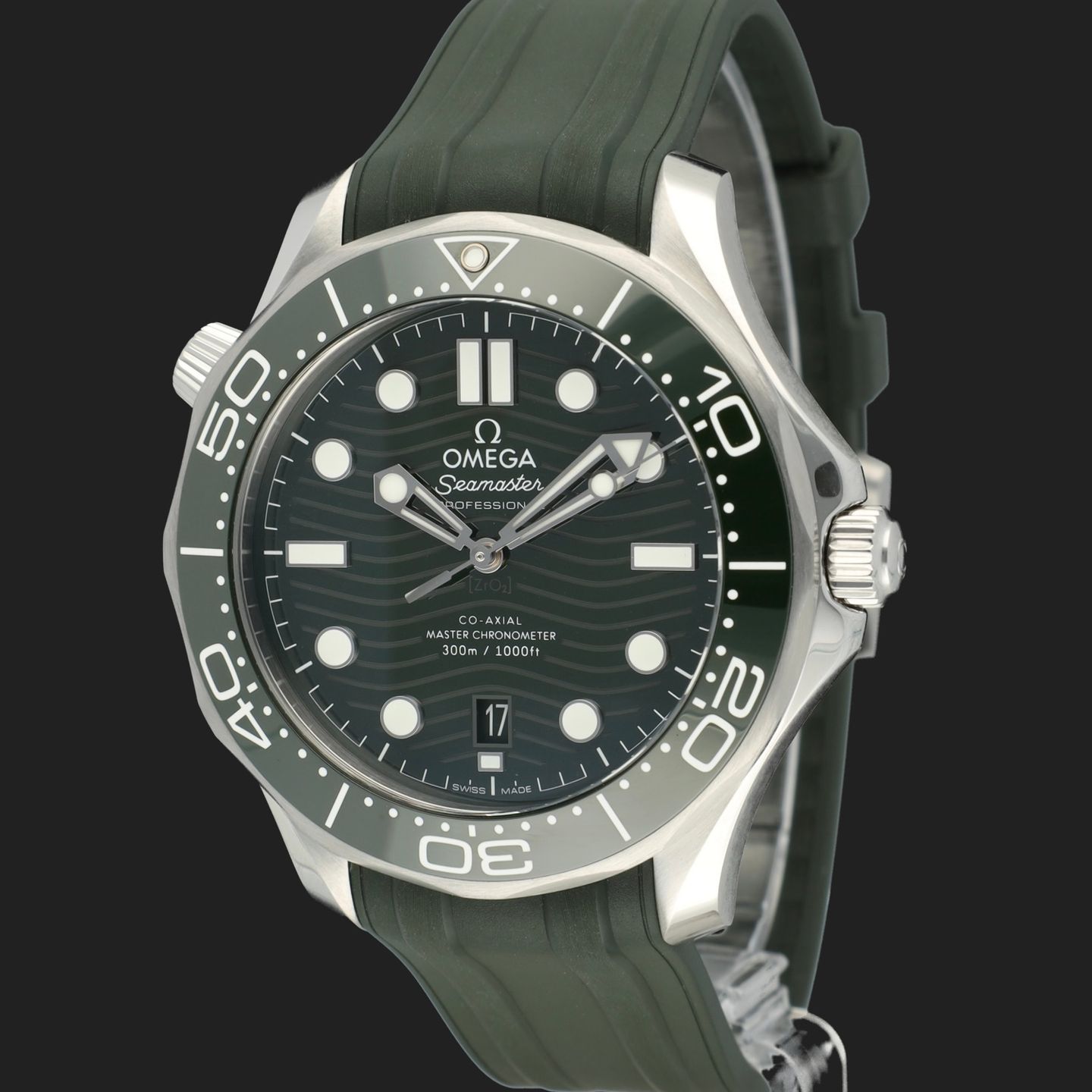 Omega Seamaster Diver 300 M 210.32.42.20.10.001 (2023) - Green dial 42 mm Steel case (1/8)