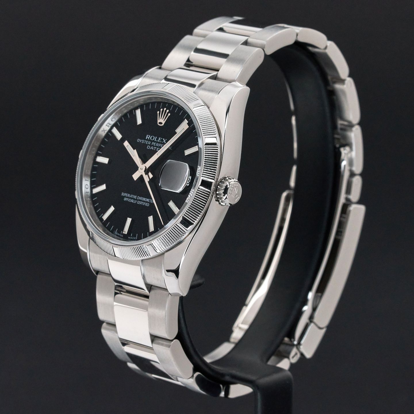 Rolex Oyster Perpetual Date 115210 (2008) - 34 mm Steel case (4/8)