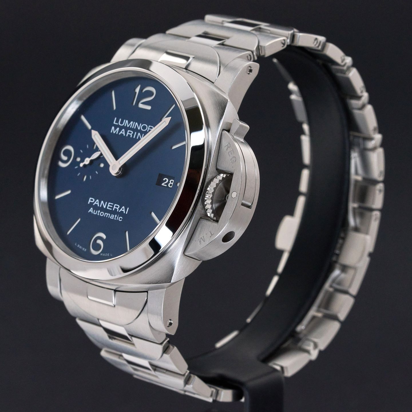 Panerai Luminor Marina PAM01316 (2022) - Blauw wijzerplaat 44mm Staal (4/8)