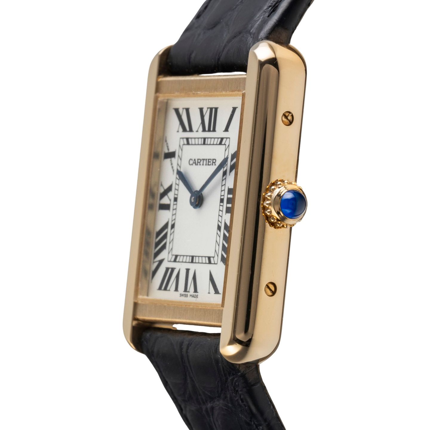 Cartier Tank Solo W5200002 (Unknown (random serial)) - Silver dial 31 mm Yellow Gold case (6/8)