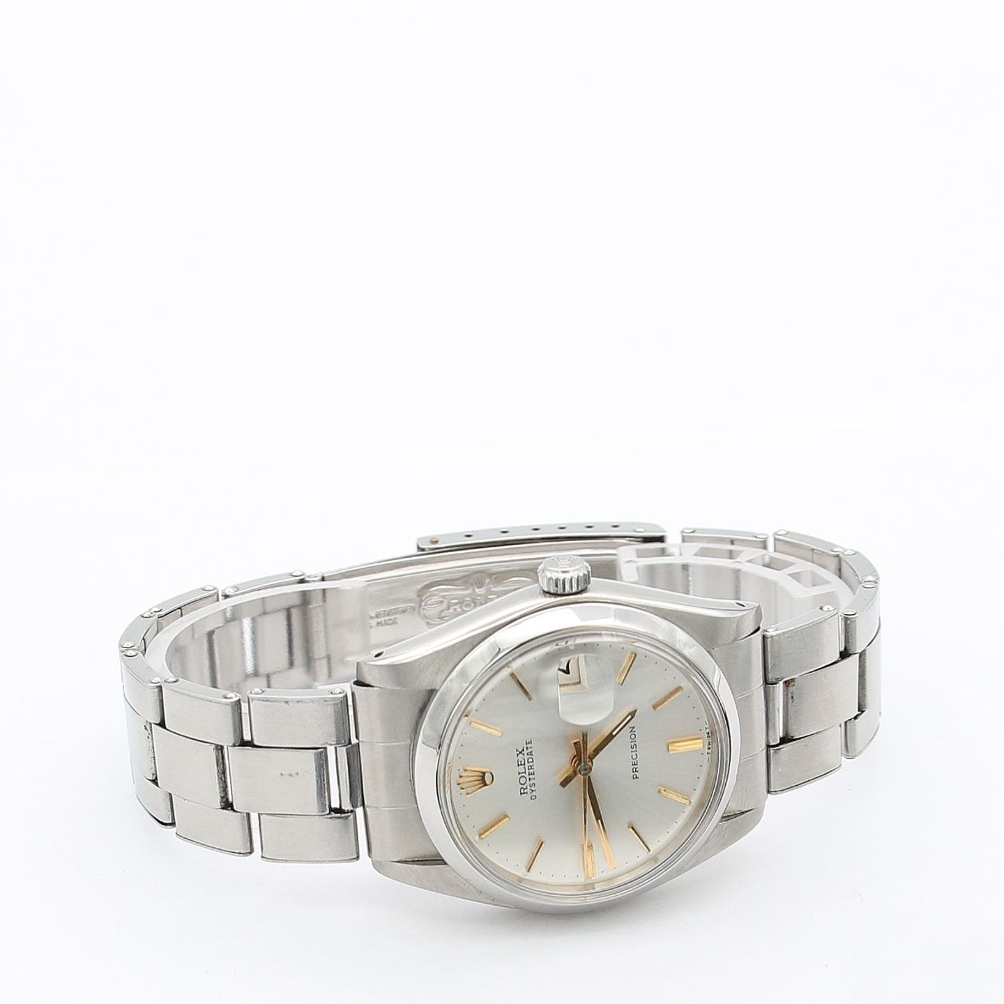 Rolex Oyster Precision 6694 (Unknown (random serial)) - Silver dial 34 mm Steel case (3/6)
