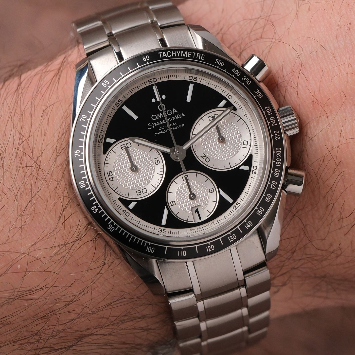 Omega Speedmaster Racing 326.30.40.50.01.002 (Onbekend (willekeurig serienummer)) - Zwart wijzerplaat 40mm Staal (6/8)