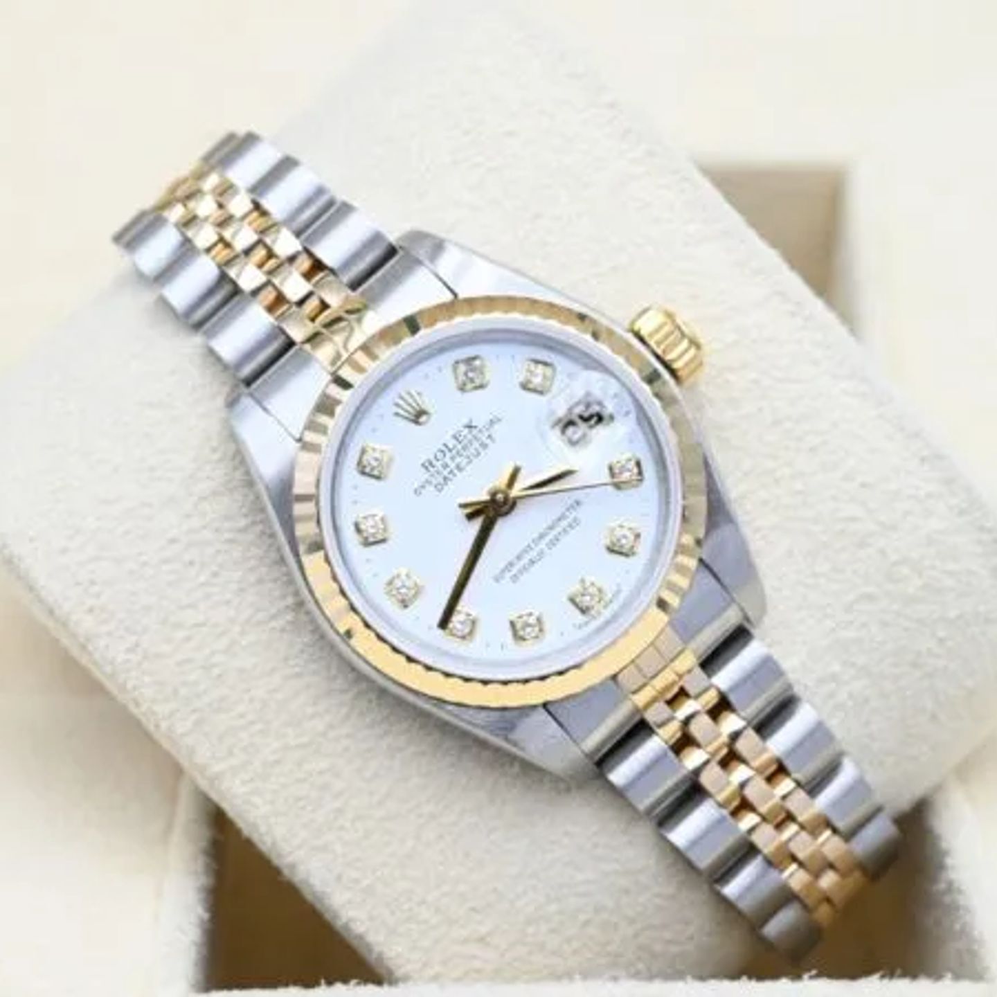 Rolex Lady-Datejust 79173 (2000) - White dial 26 mm Gold/Steel case (1/7)