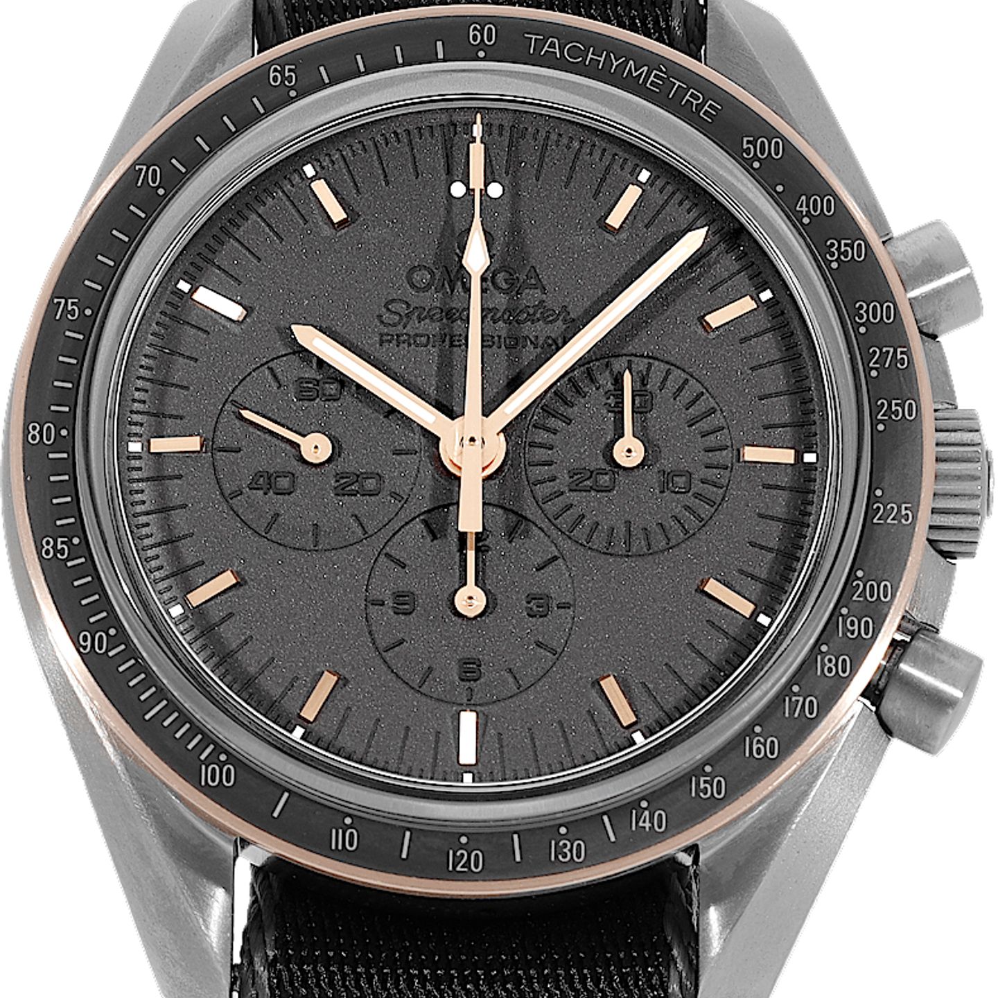 Omega Speedmaster Professional Moonwatch 311.62.42.30.06.001 (2015) - Grey dial 42 mm Rose Gold case (2/5)