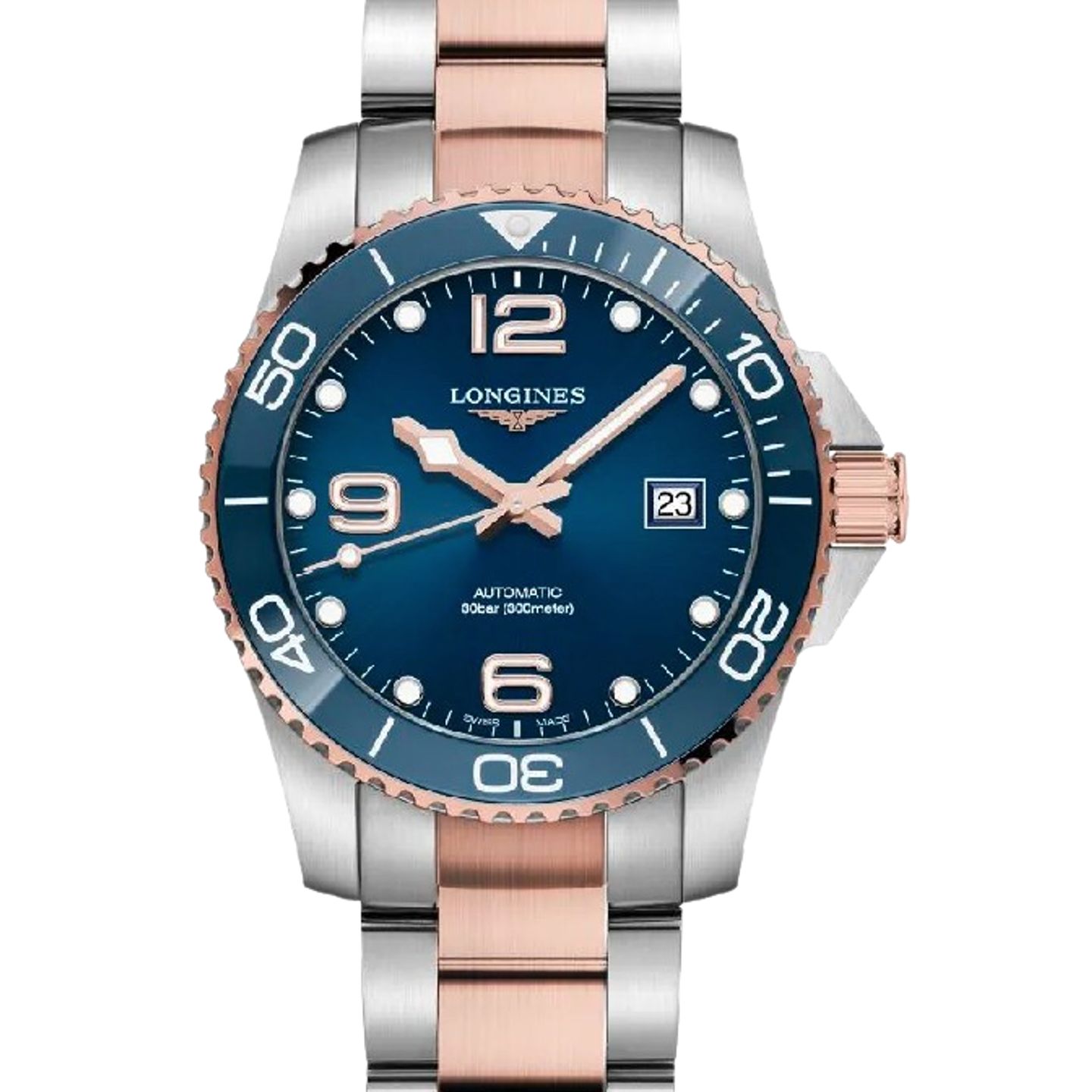 Longines HydroConquest L3.781.3.98.7 (2024) - Blue dial 41 mm Steel case (1/1)