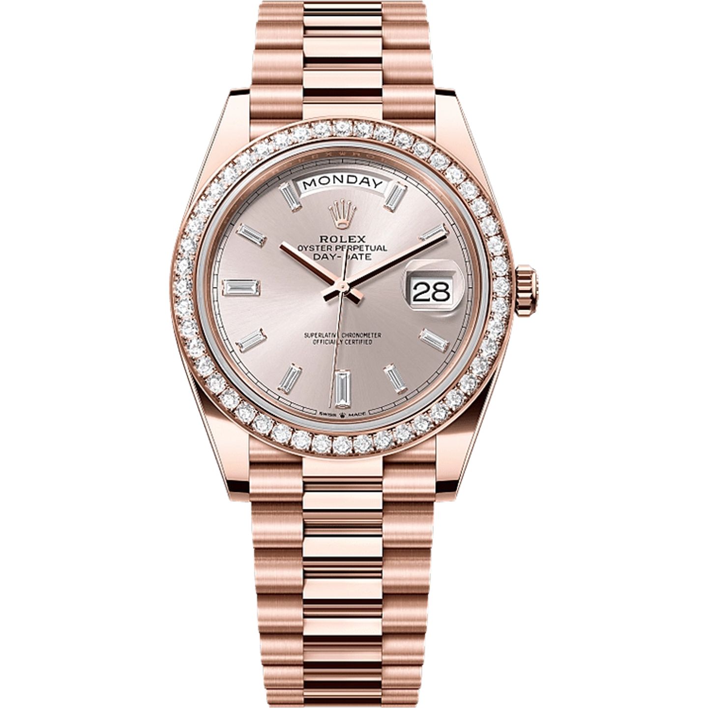 Rolex Day-Date 40 228345RBR (2025) - Grijs wijzerplaat 40mm Roségoud (1/1)