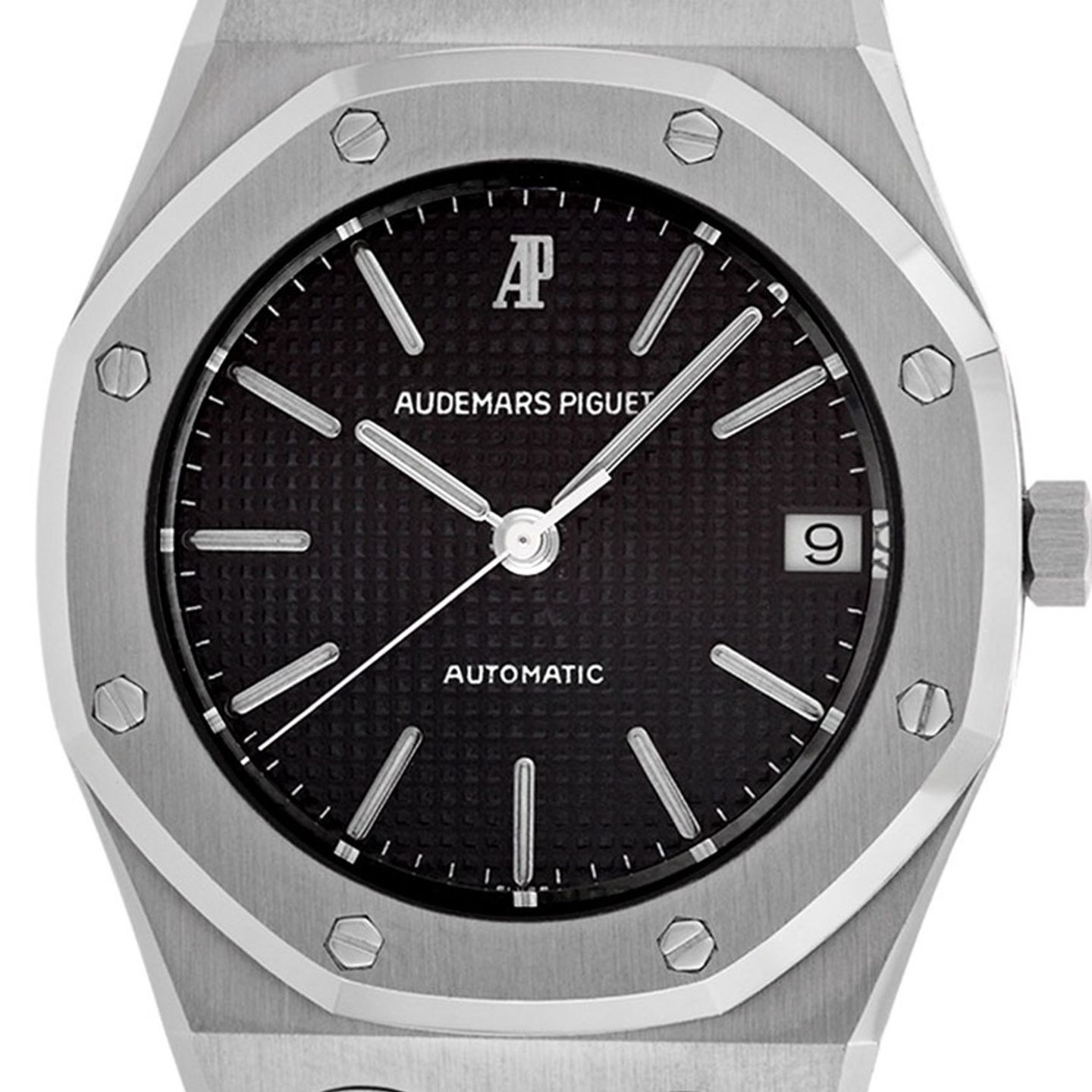 Audemars Piguet Royal Oak 14100ST.OO.0477ST.01 (1980) - Zwart wijzerplaat 33mm Staal (1/7)
