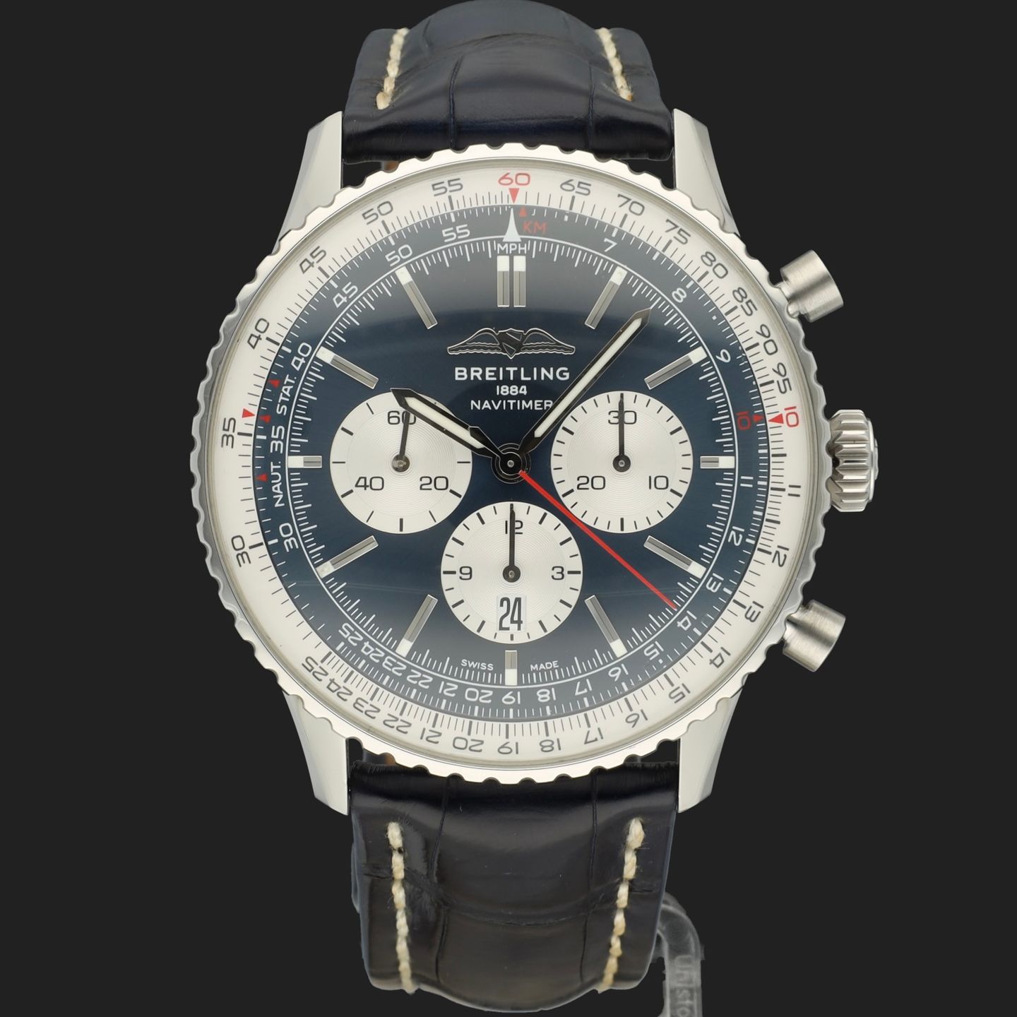 Breitling Navitimer 01 (46 MM) AB0137211C1P1 (2023) - Blue dial 46 mm Steel case (3/8)