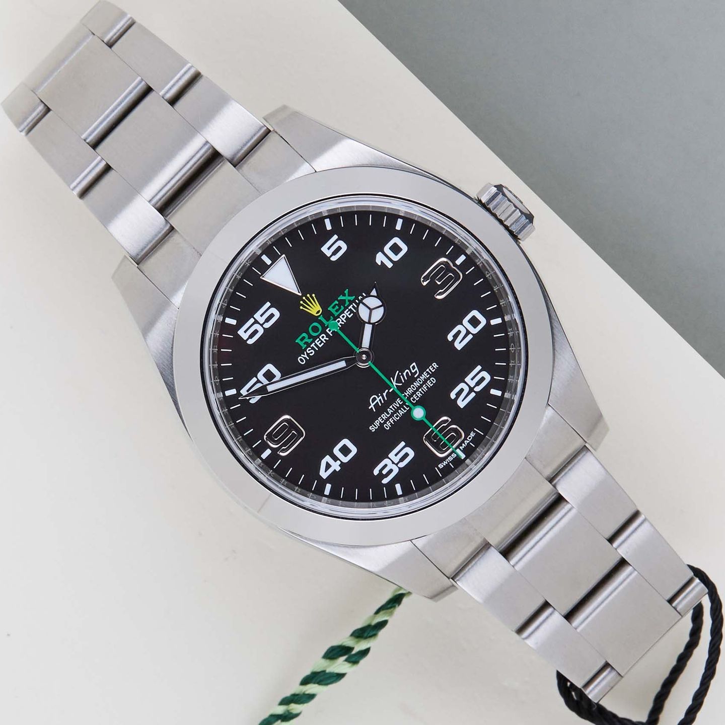 Rolex Air-King 116900 (2020) - Zwart wijzerplaat 40mm Staal (1/8)