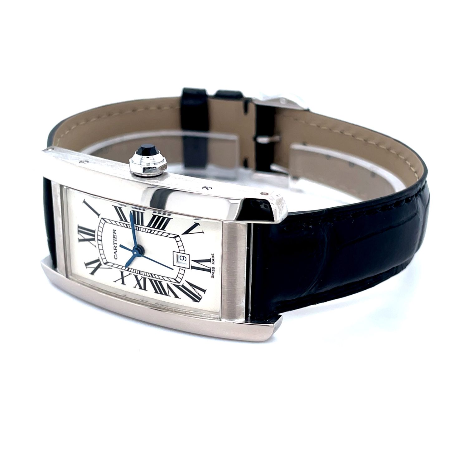 Cartier Tank Américaine 2490 (Unknown (random serial)) - 22 mm White Gold case (4/8)