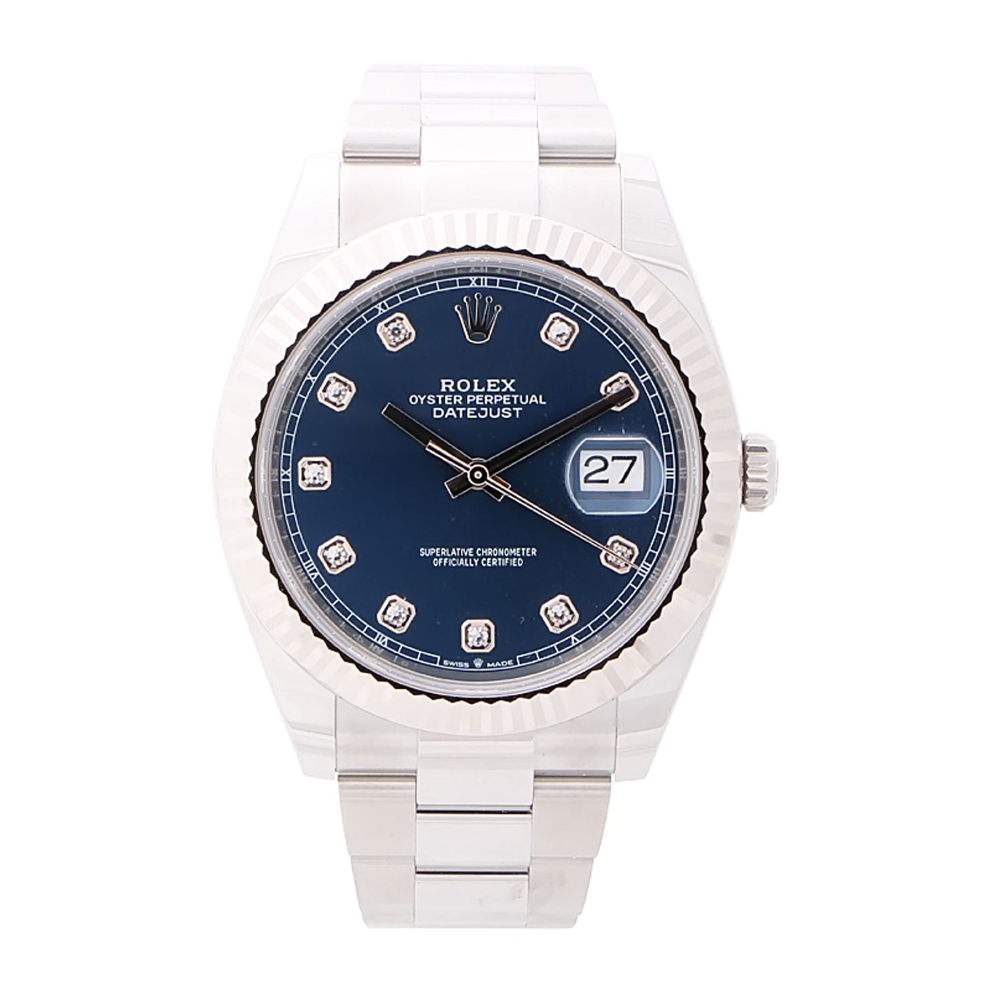 Rolex Datejust 41 126334 (2024) - Blauw wijzerplaat 41mm Staal (1/4)