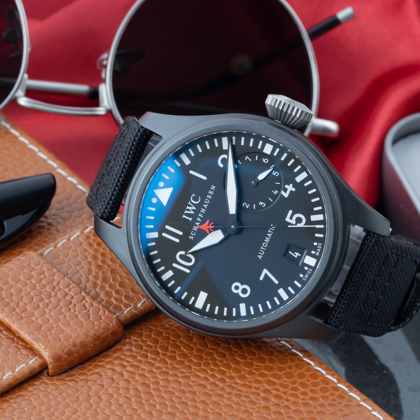 IWC Big Pilot Top Gun IW501901 (Onbekend (willekeurig serienummer)) - Zwart wijzerplaat 48mm Keramiek (2/8)